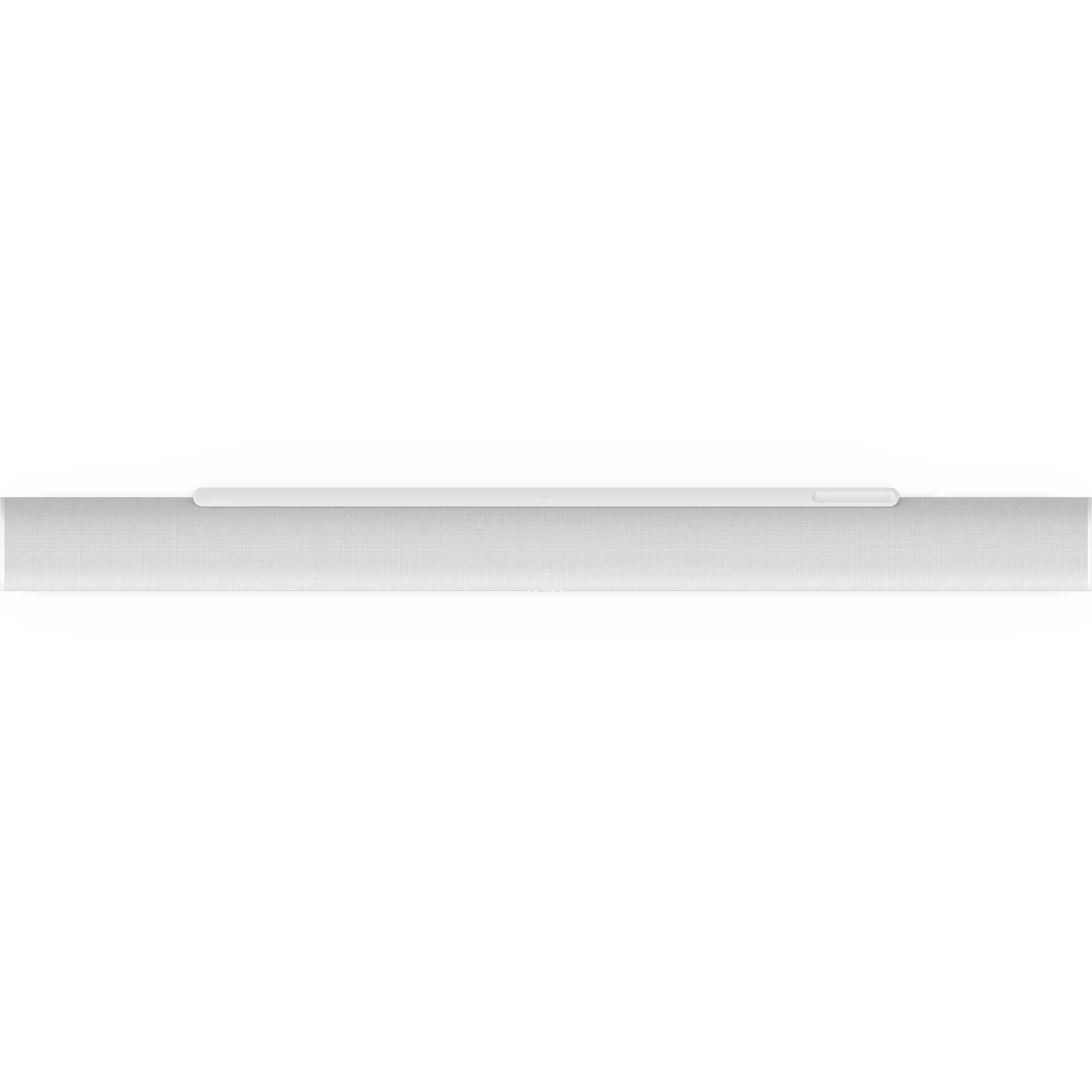 Top-down view of Sonos Arc Ultra white — wide curved soundbar 