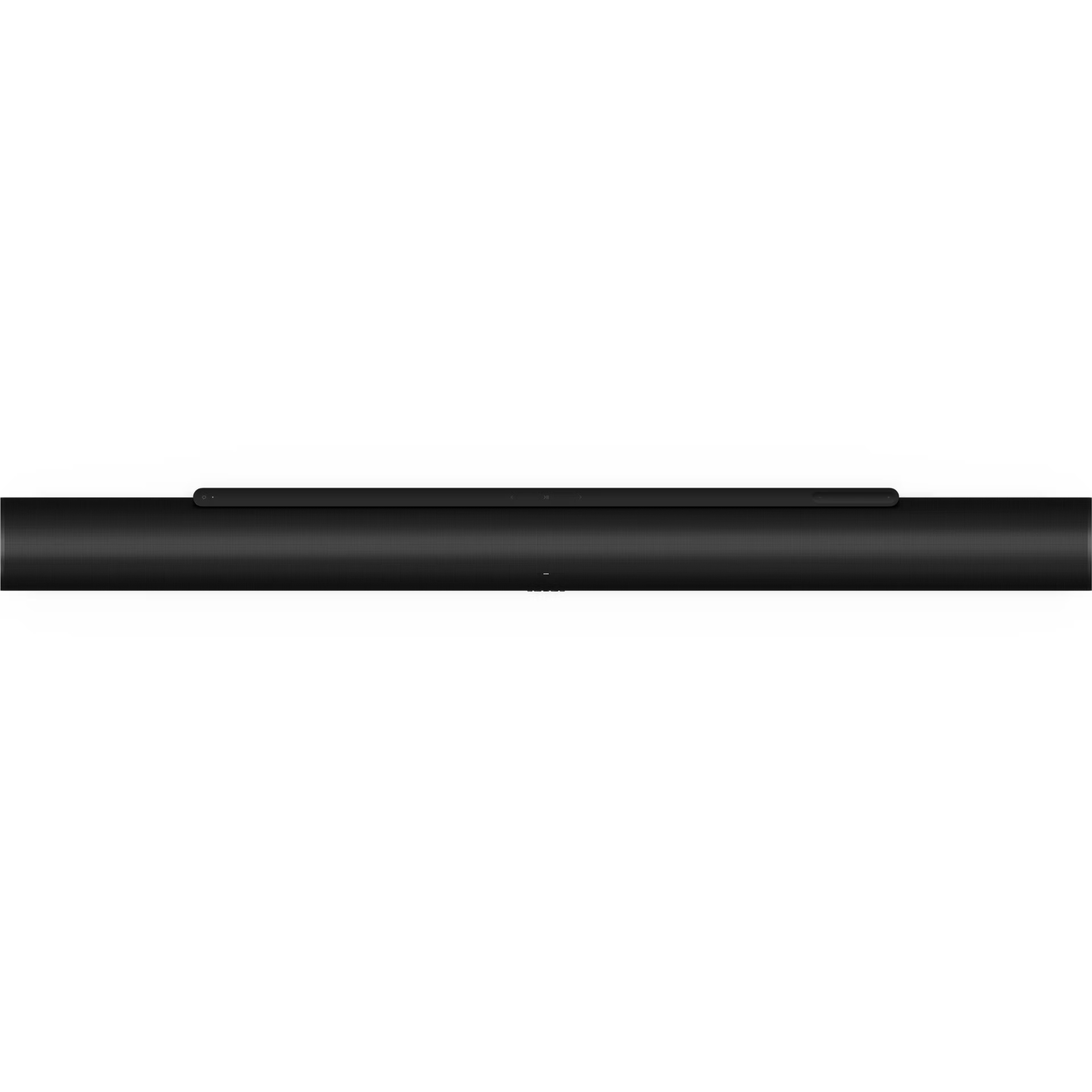 Sonos Arc Ultra black rear panel with HDMI eARC and power ports on sleek matte black finish