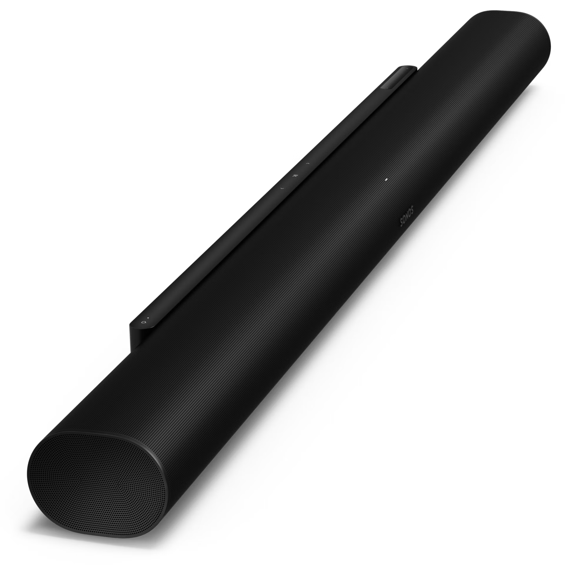 Rear view of Sonos Arc Ultra black — HDMI eARC and power ports on flagship HiFi smart soundbar