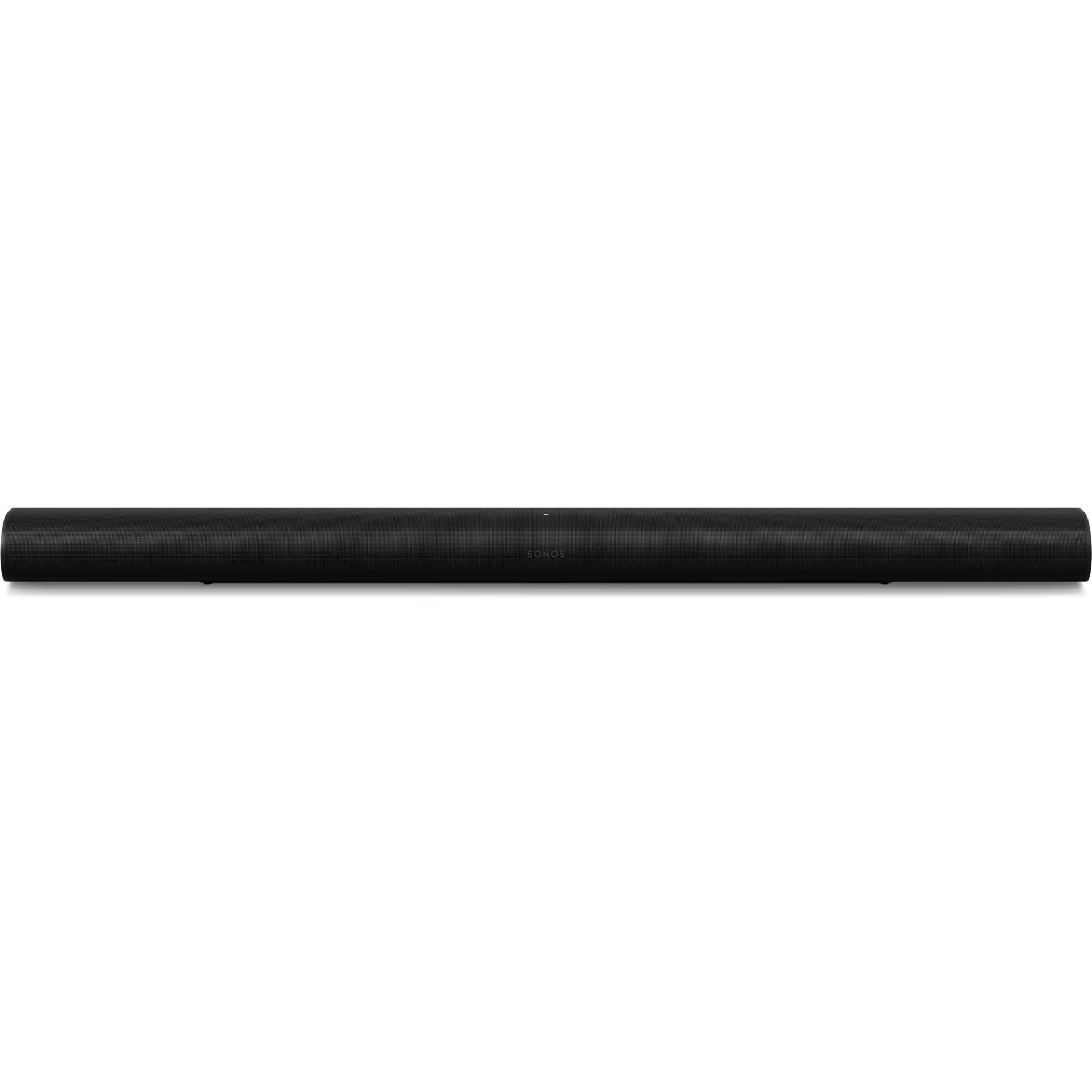 Sonos Arc Ultra black unboxed with HDMI eARC cable, power cord and quick-start guide included