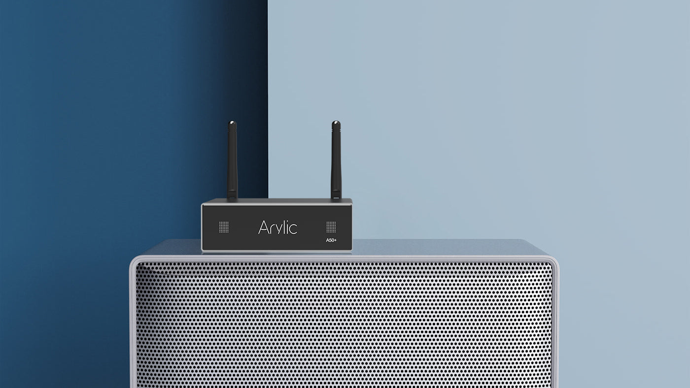 Streaming music to Arylic A50+ amplifier via smartphone app for WiFi multiroom audio control