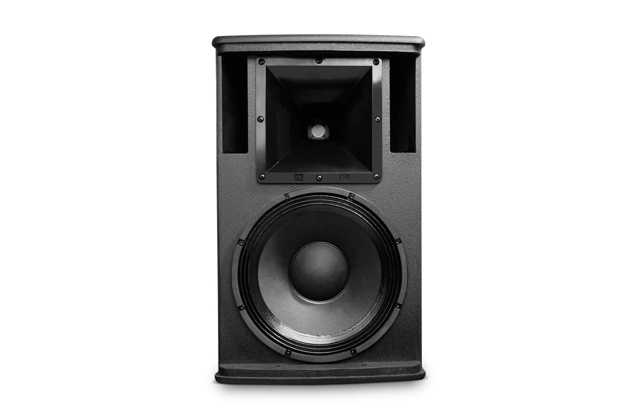 JBL AC266 12-inch 2-Way Speaker with 60° x 60° Horn – Full  view with mounting hardware