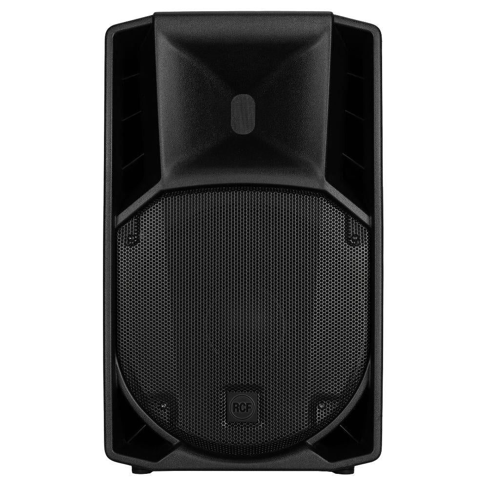 "RCF ART 712-A MK5 professional active two-way speaker featuring 12-inch woofer, 1.4-inch compression driver, and integrated amplifier"