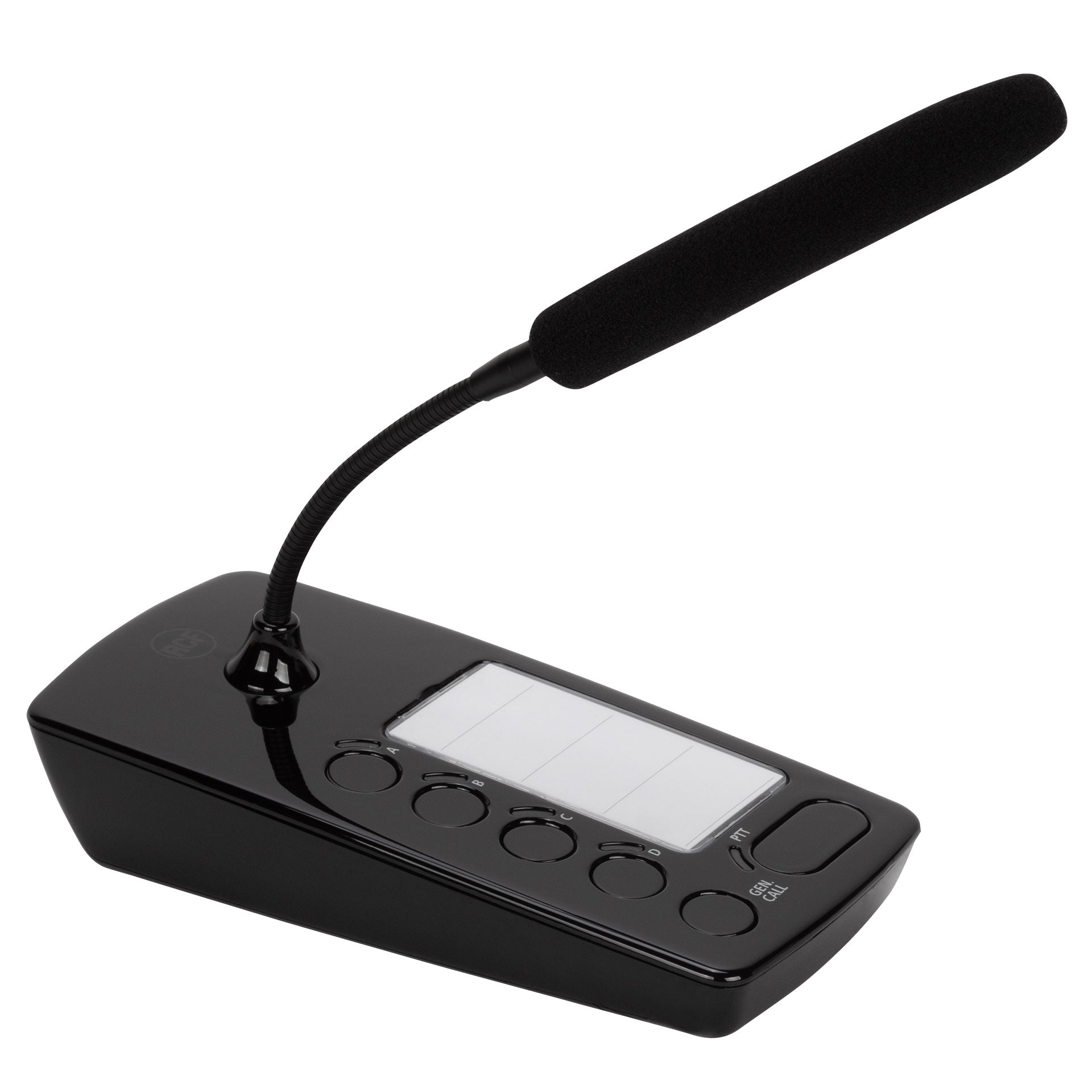 RCF BM 404 Desktop Paging Microphone - Rear View with Connectors