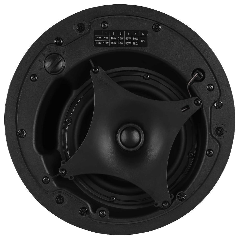 RCF CMR 60T W speaker bottom view with mounting bracket detail
