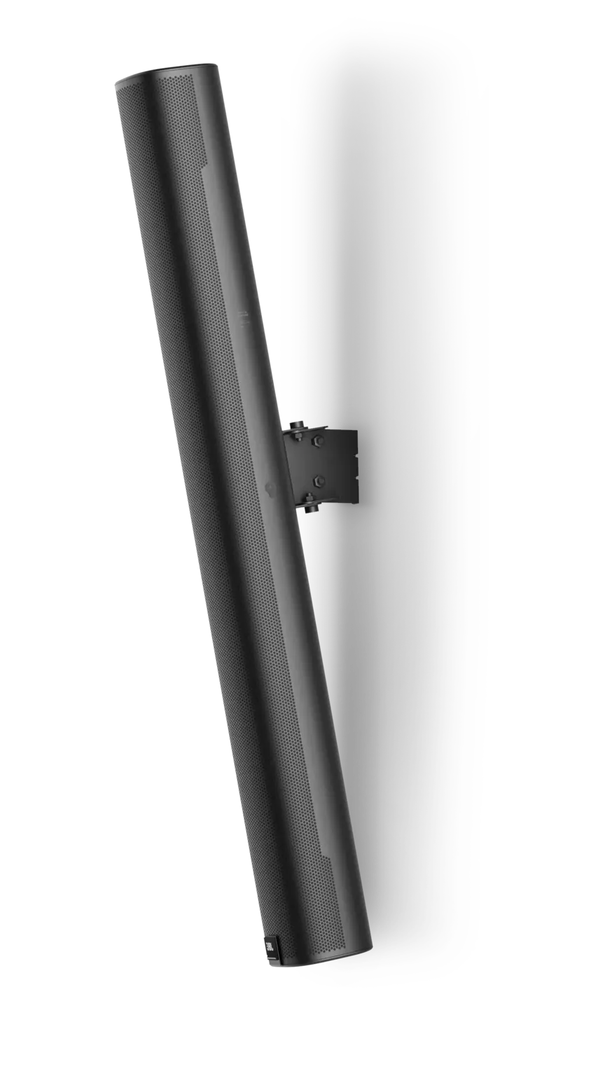 Side view of JBL COL800 Slim Column Loudspeaker swivel/tilt wall bracket