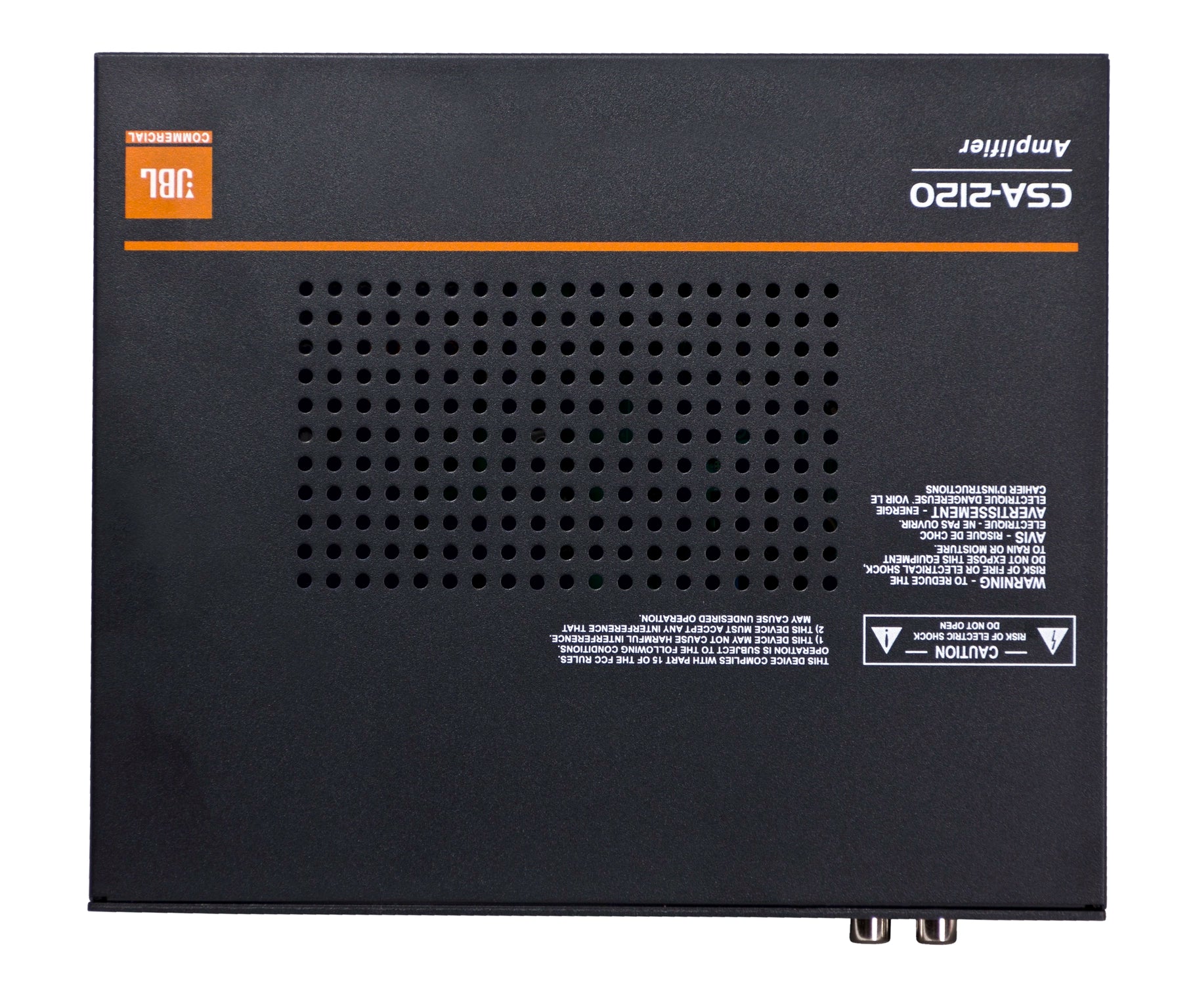 JBL NCSA2120R-U-EU Audio Amplifier Top profile view