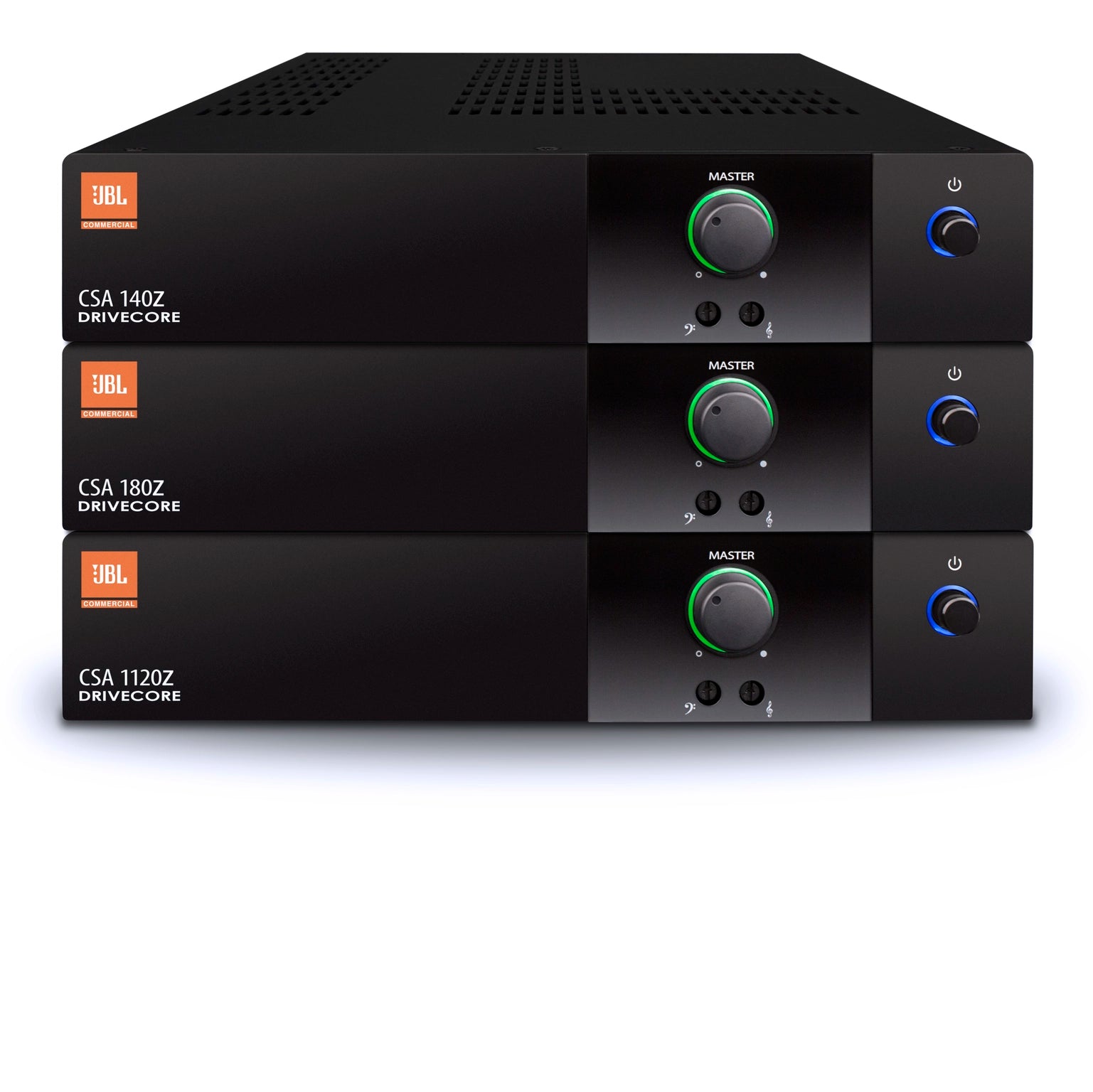 JBL NCSA140Z-U-EU Audio Amplifier front view showing rack-mount panel