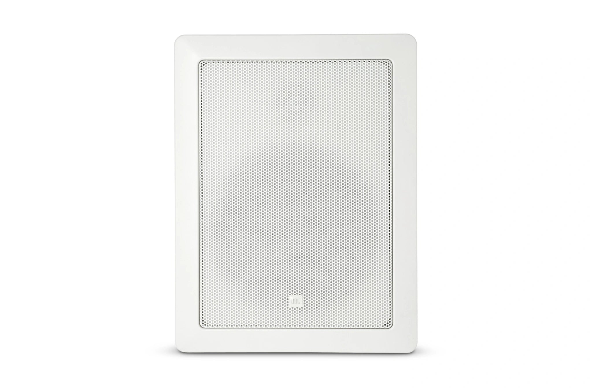 Front-facing JBL Control 126W Premium In-Wall Loudspeaker showing aimable HF driver