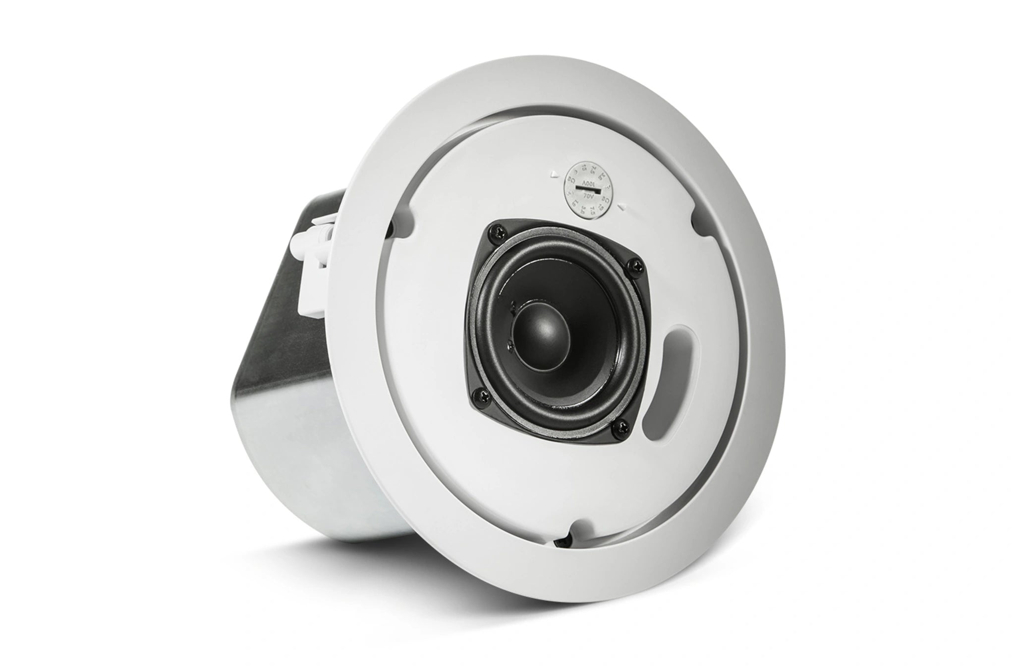 JBL Control 12C-VA 3" Compact Ceiling Loudspeaker rear view showing steel backcan