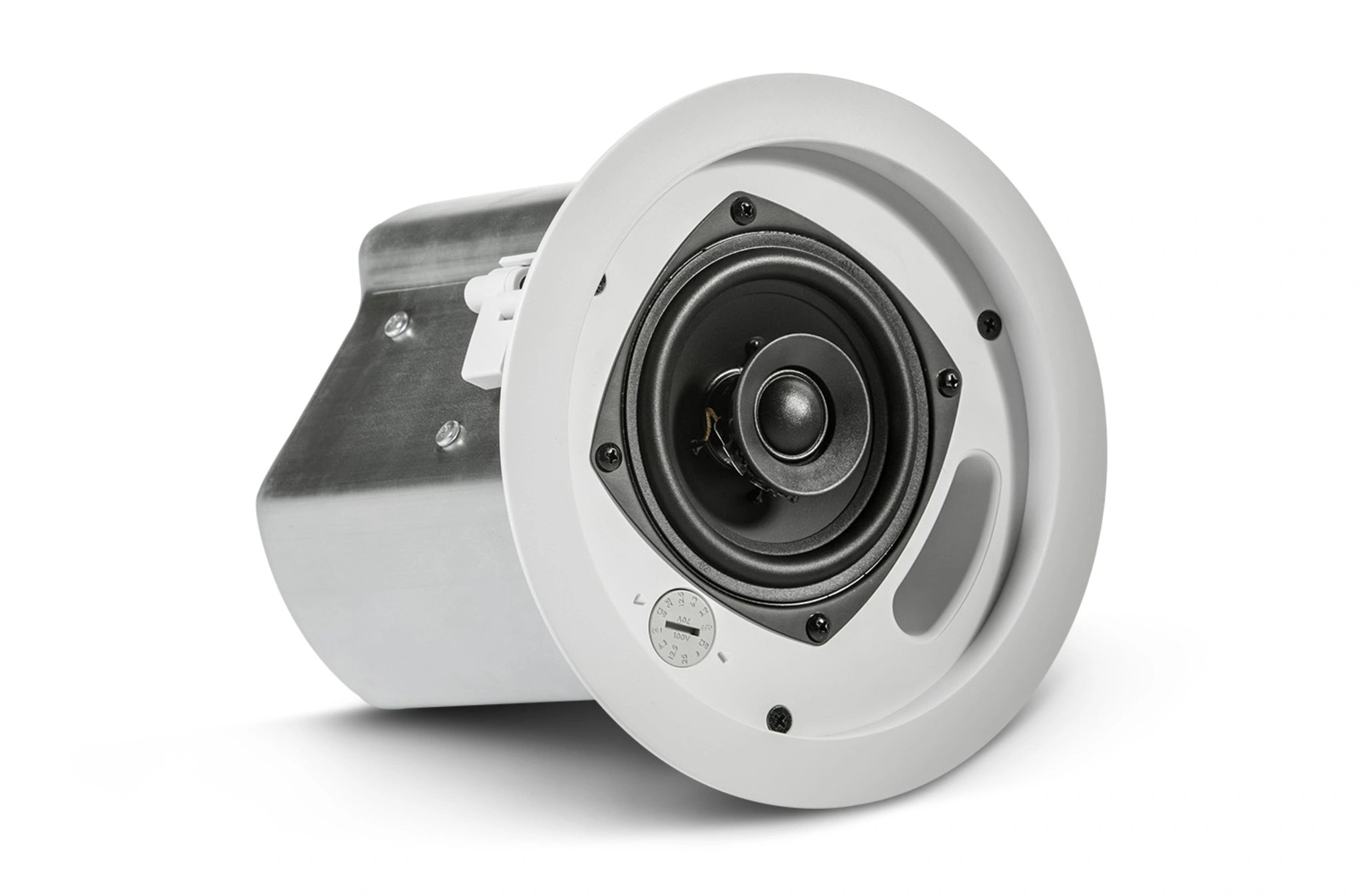 JBL Control 14C/T Two-Way 4" Coaxial Ceiling Loudspeaker rear view showing steel backcan 