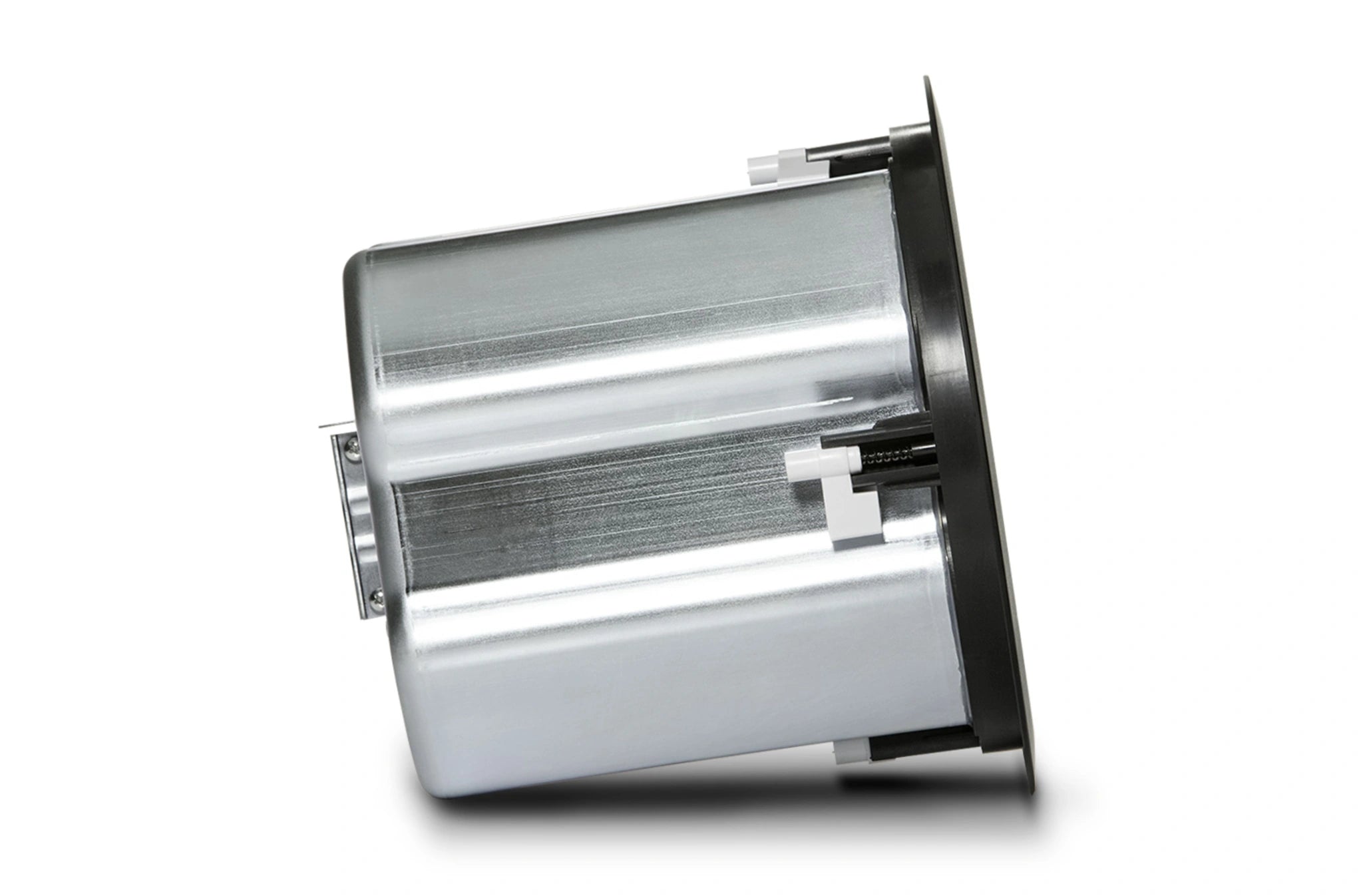 Side view of JBL Control 16C/T Two-Way 6.5" Coaxial Ceiling Loudspeaker dog-ear mounting clearance