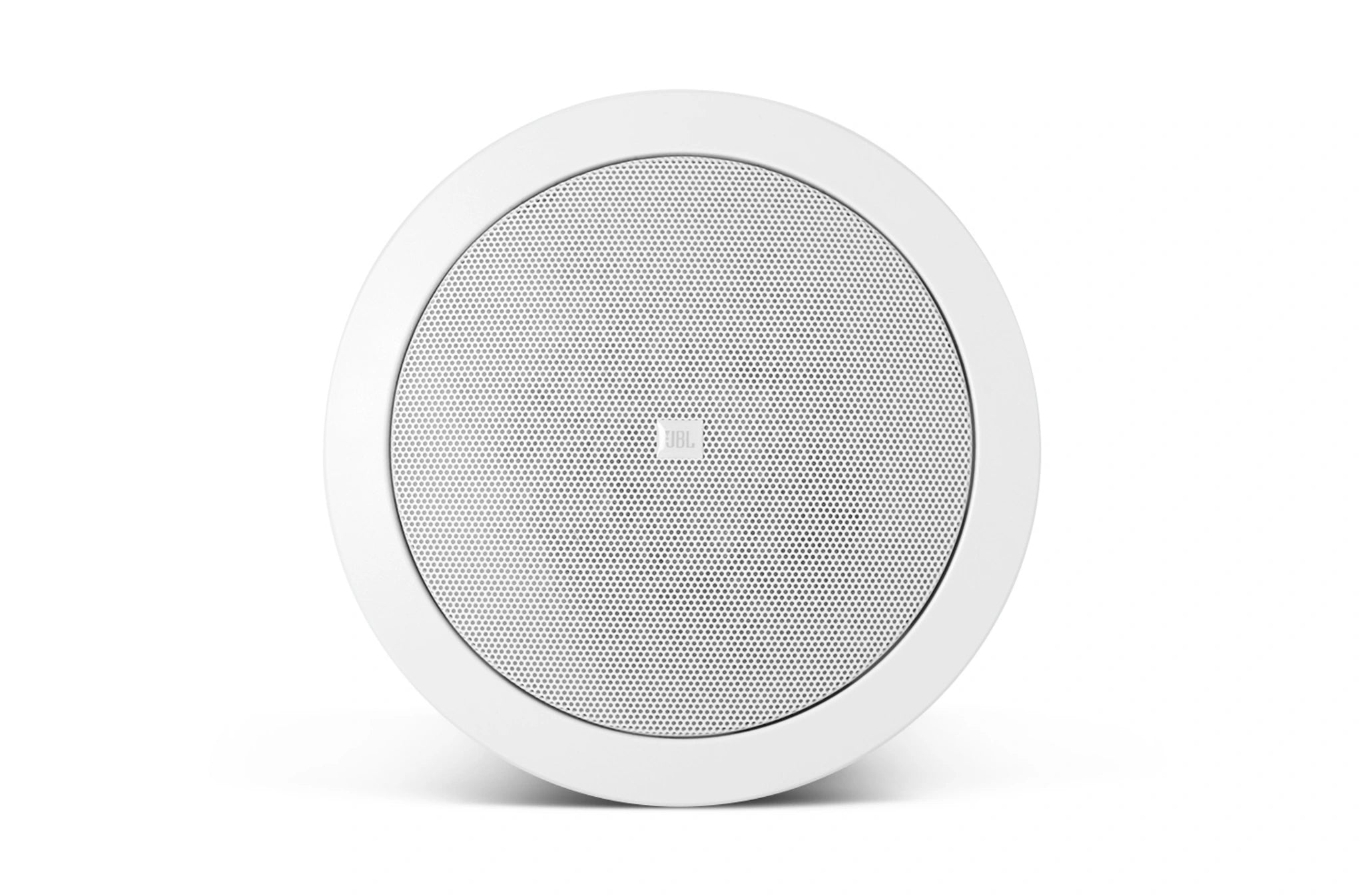 JBL Control 24CT Background/Foreground Ceiling Loudspeaker front view with white grille