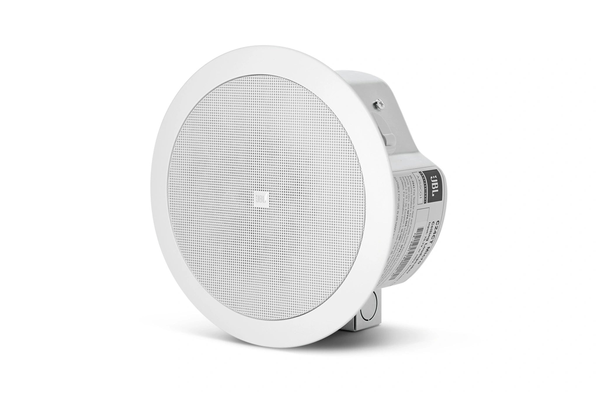 JBL Control 24CT Micro Background Music Ceiling Speaker side profile view