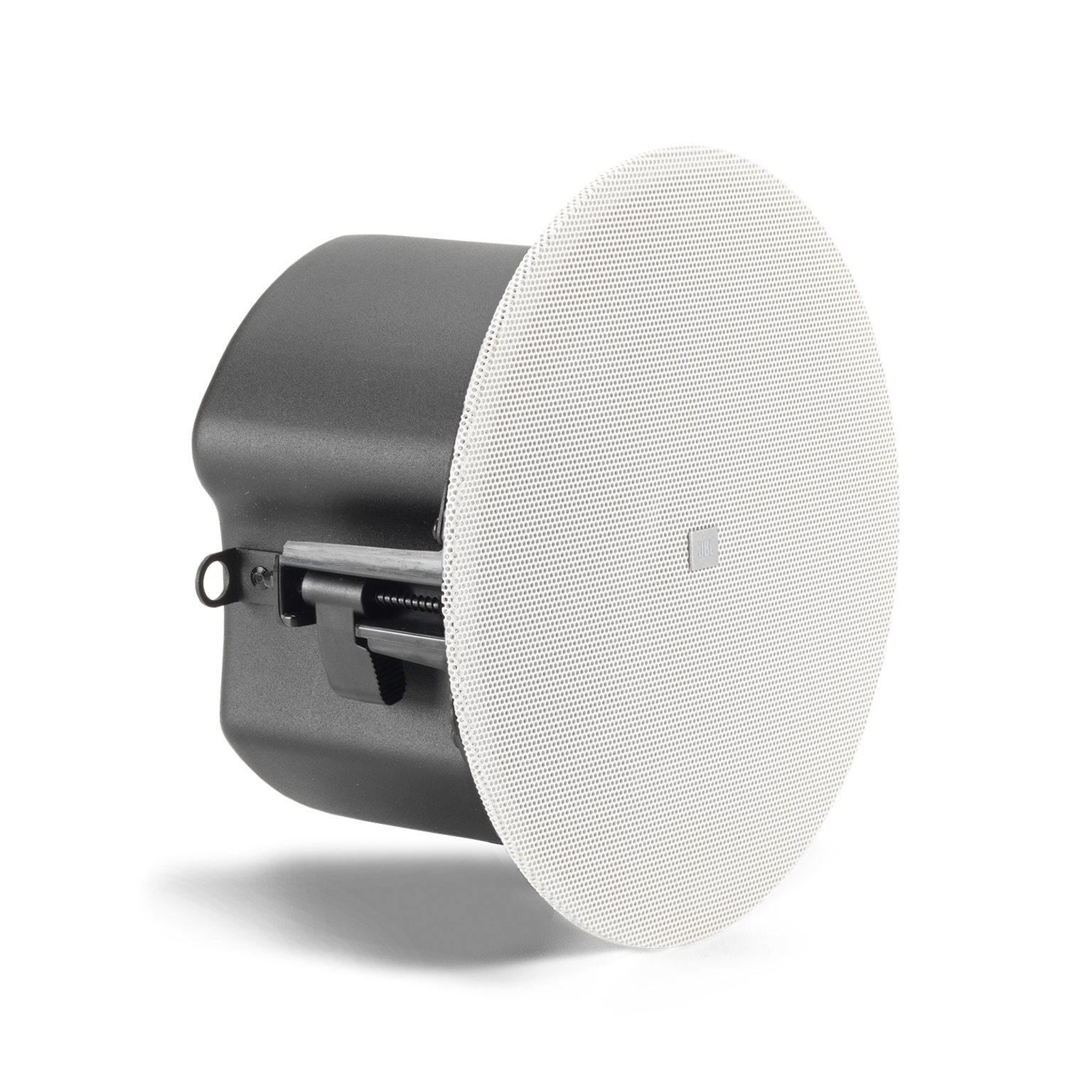 JBL Control 414CT Micro Plus 4" Two-Way High-Output Ceiling Loudspeaker side profile view showing low-profile enclosure