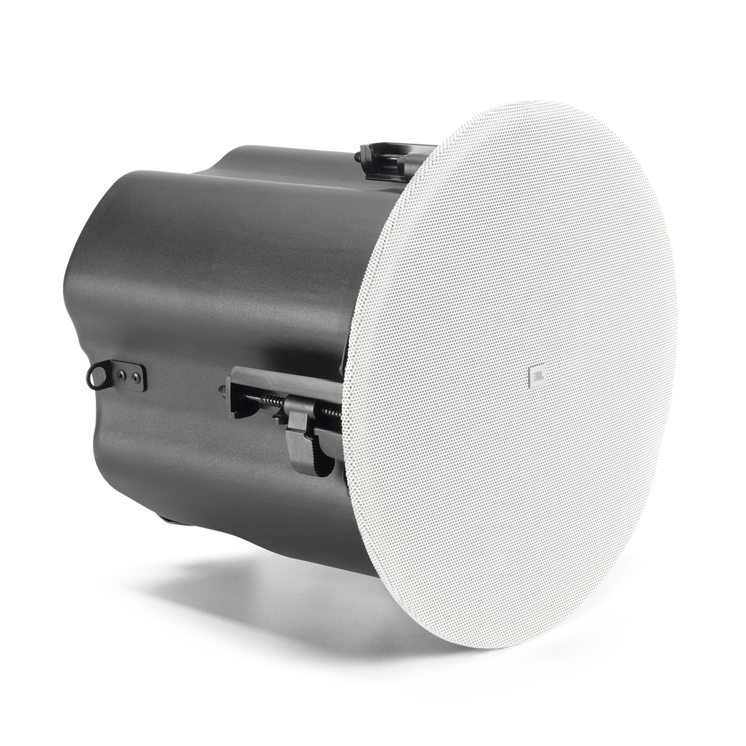 JBL Control 416C/T-VA 6.5" Two-Way Coaxial Ceiling Loudspeaker side angle showing mounting depth