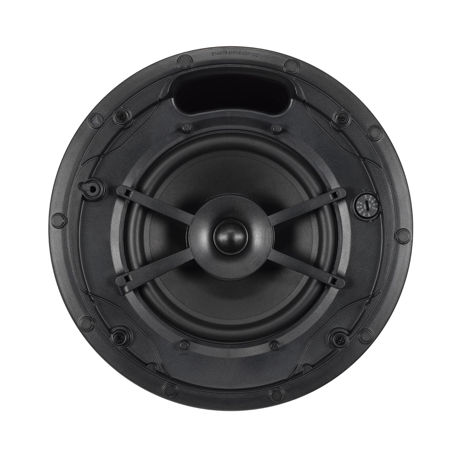 JBL Control 418C/T 8" Two-Way Coaxial Ceiling Loudspeaker installed in ceiling tile