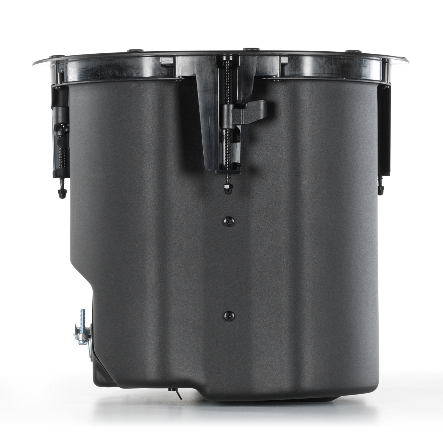 Rear-facing JBL Control 418C/T 8" Two-Way Coaxial Ceiling Loudspeaker wiring compartment