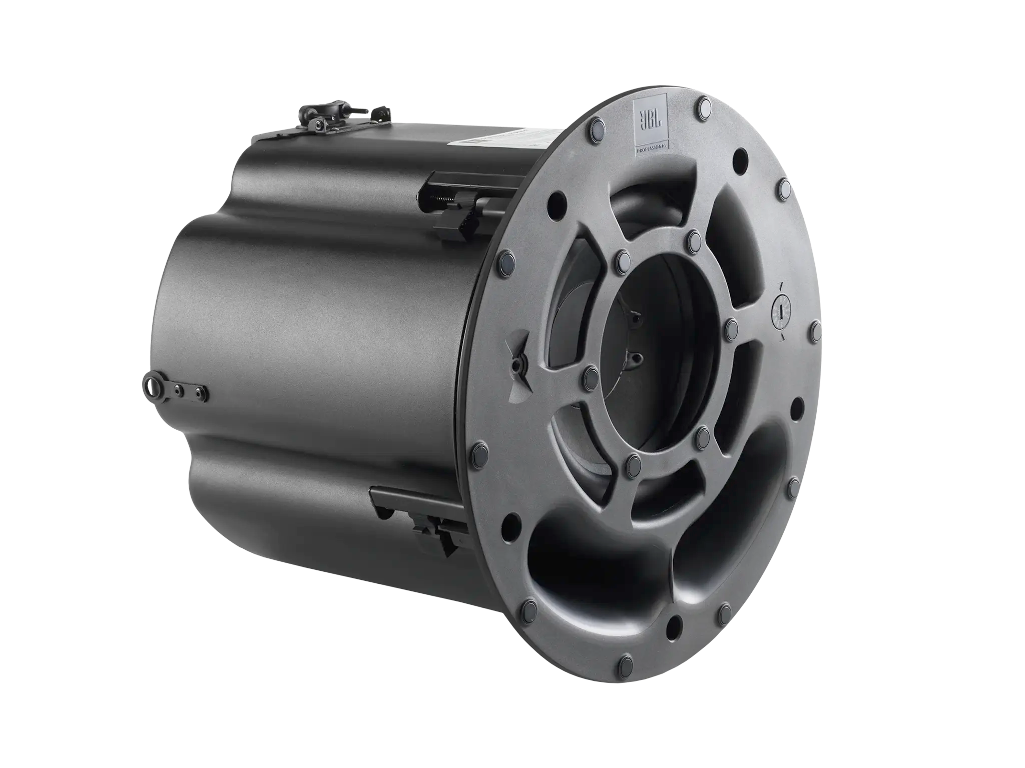 Side view of JBL Control 419CS/T 8" Ceiling Subwoofer bracket clearance