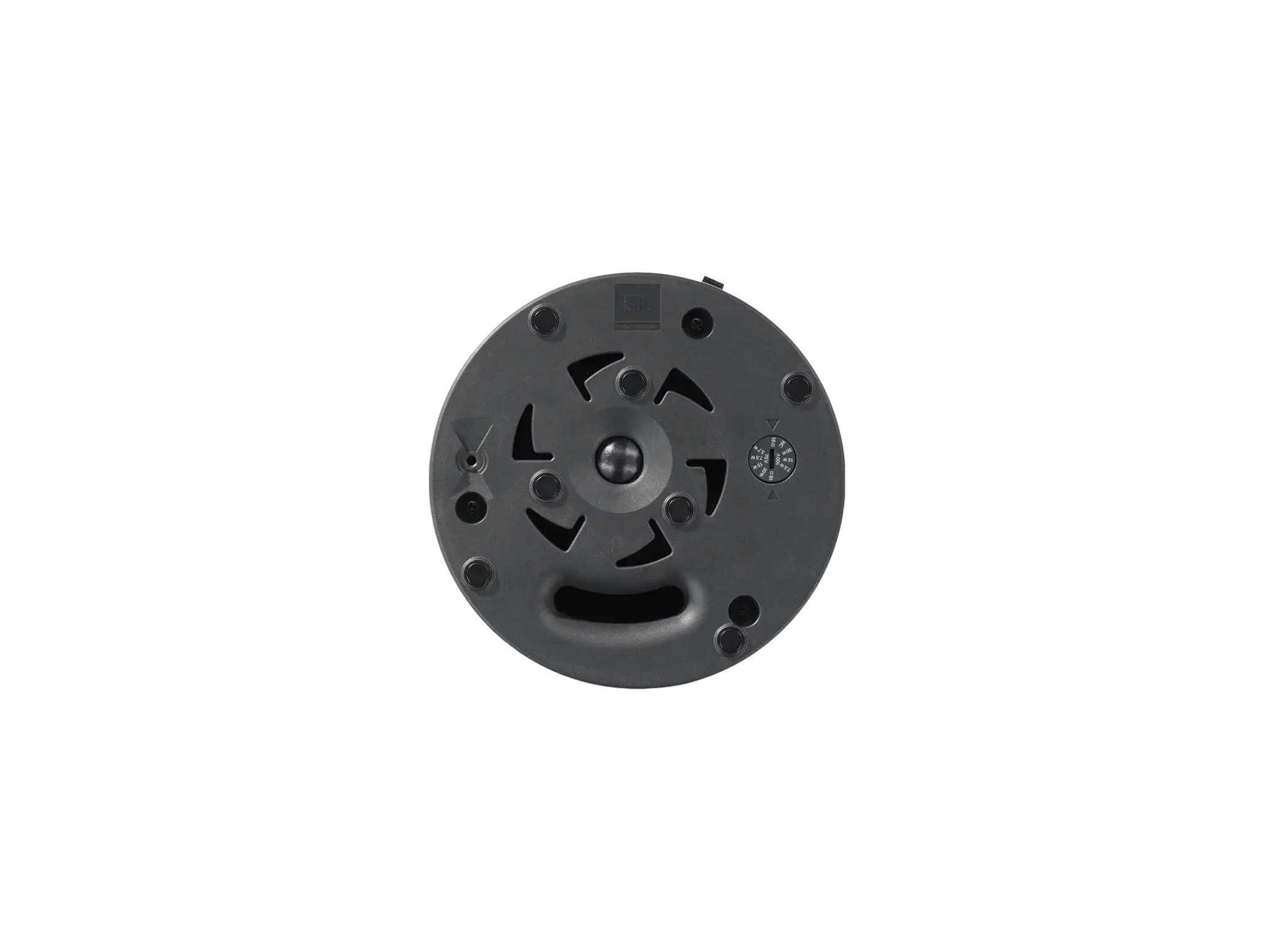 Close-up of JBL Control 424C/T 4" CRBI-Equipped Two-Way Coaxial Ceiling Loudspeaker transformer tap selection