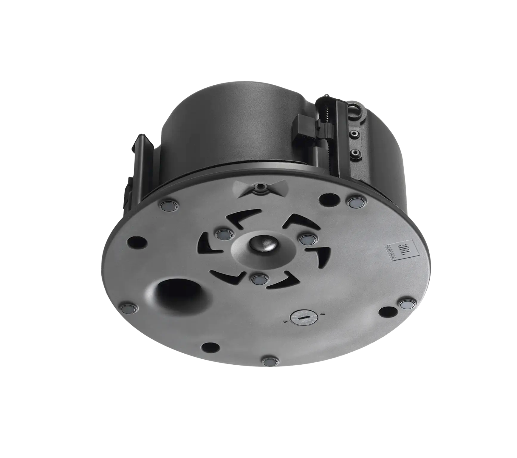 JBL Control 424LP 4" CRBI-Equipped Two-Way Coaxial Ceiling Loudspeaker rear view showing low-profile backcan