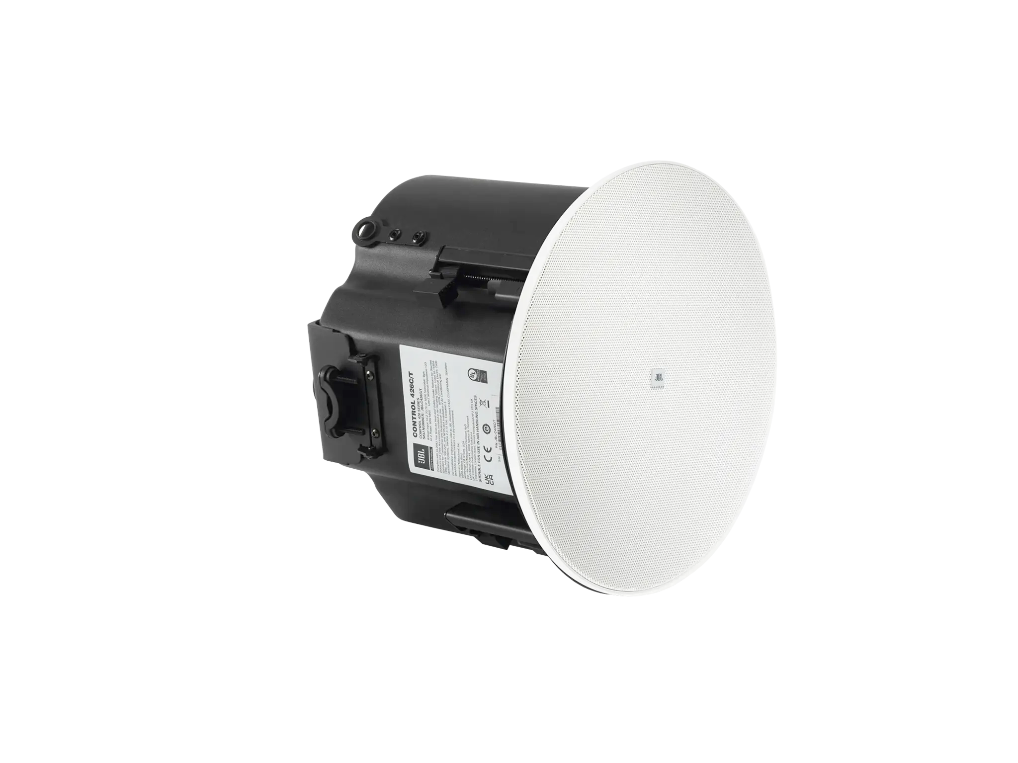 JBL Control 426C/T 6.5" CRBI-Equipped Two-Way Coaxial Ceiling Loudspeaker side profile view