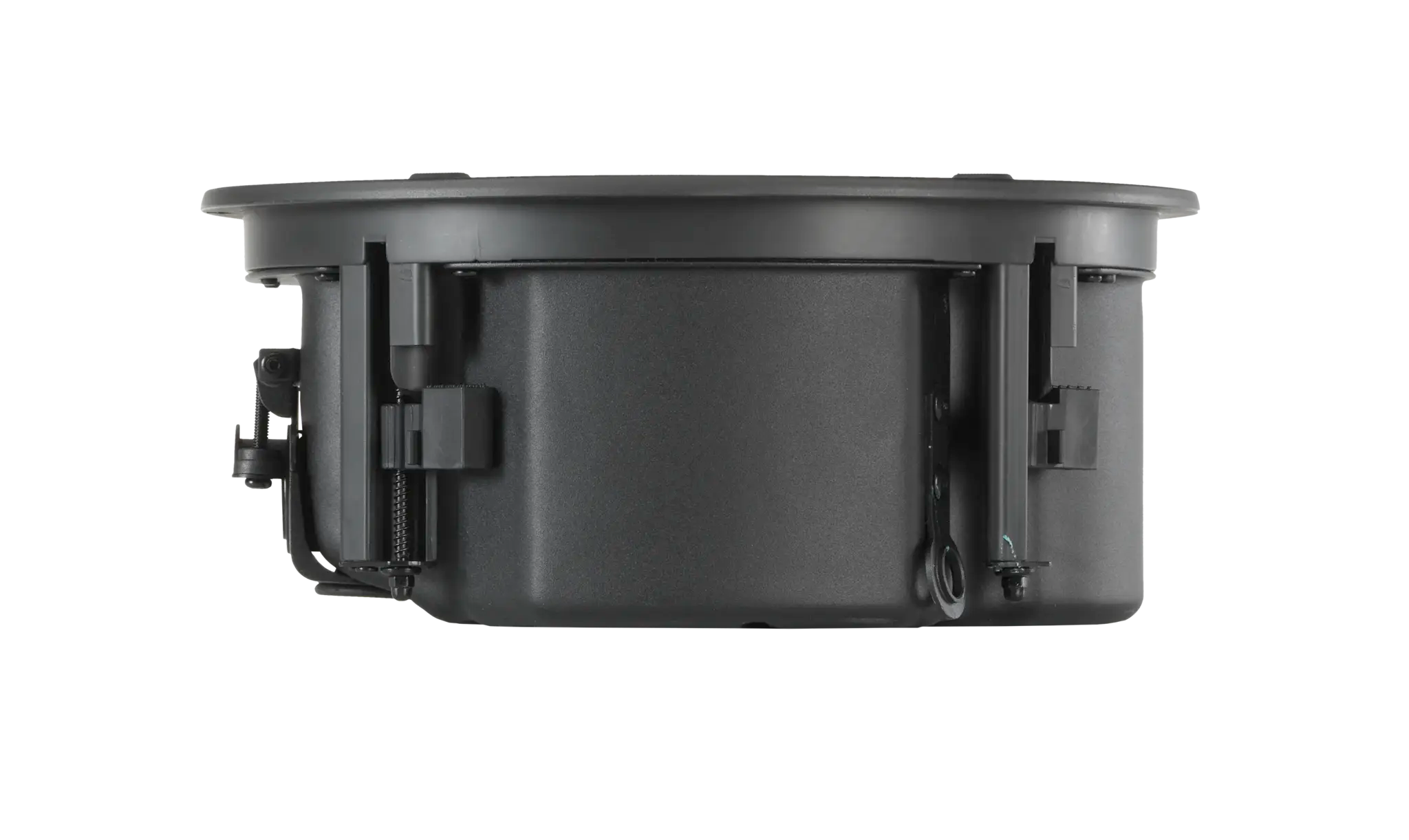 Side view of JBL Control 426LP 6.5" CRBI-Equipped Two-Way Coaxial Ceiling Loudspeaker bracket clearance