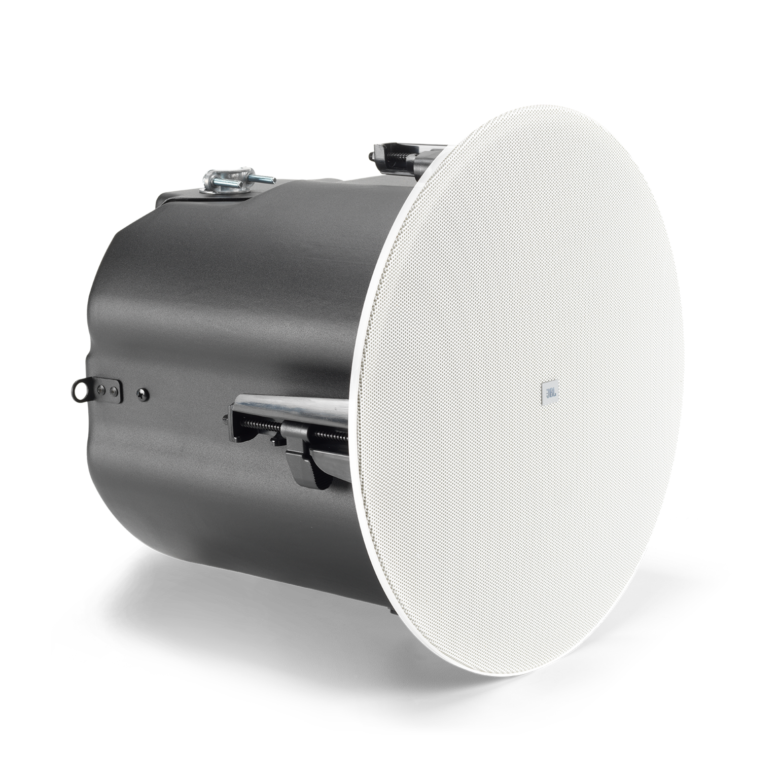 JBL Control 447C/T 6.5" RBI-Equipped Two-Way Coaxial Ceiling Loudspeaker Right side profile view