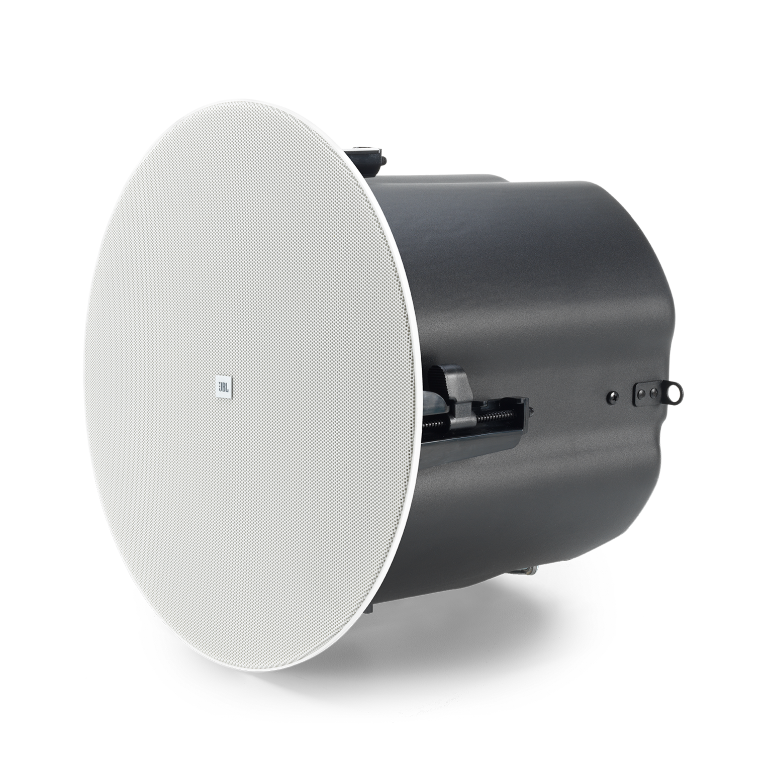 JBL Control 447C/T 6.5" RBI-Equipped Two-Way Coaxial Ceiling Loudspeaker Left side profile view