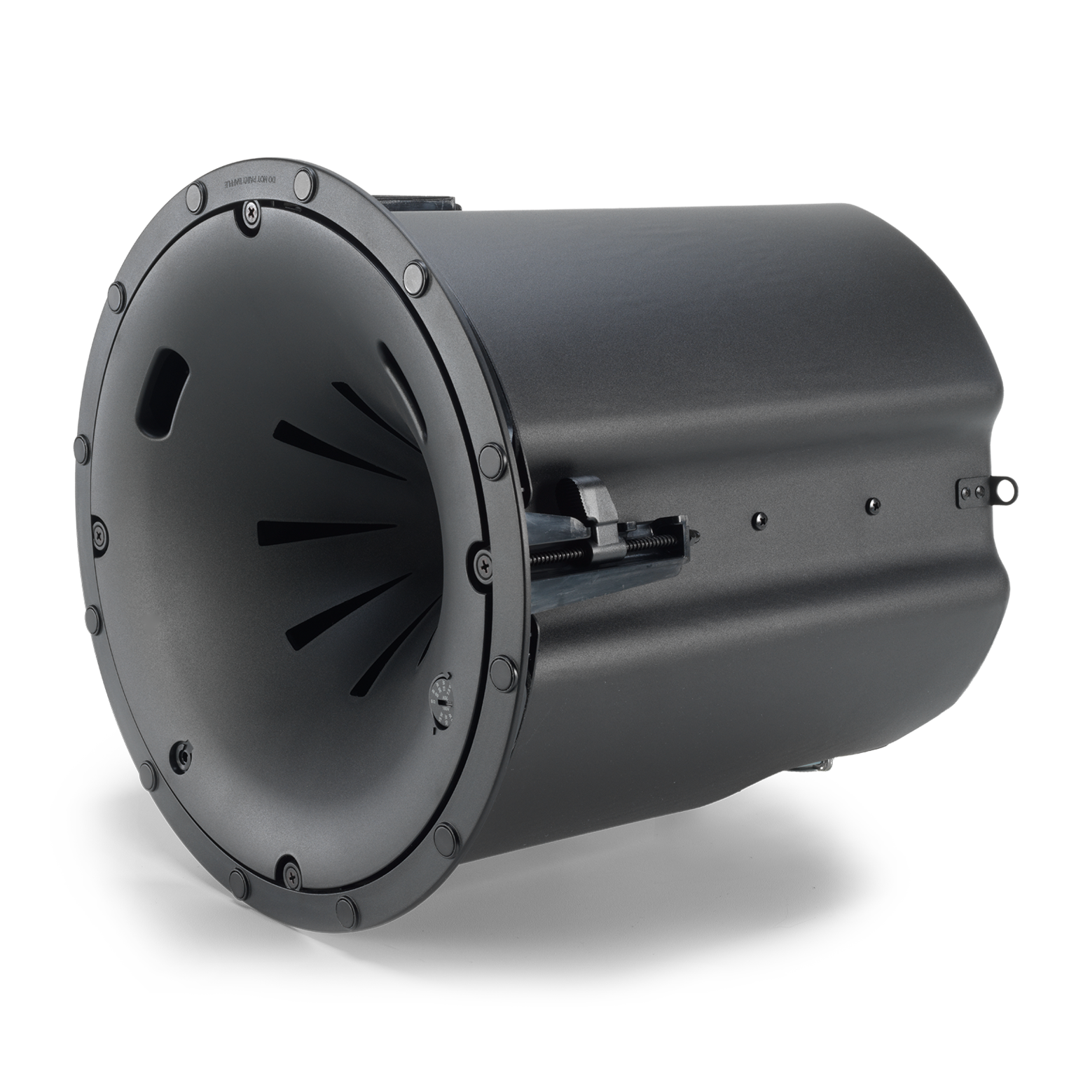 JBL Control 447HC 6.5" RBI-Equipped Two-Way Coaxial Ceiling Loudspeaker side angle showing high-ceiling mounting depth