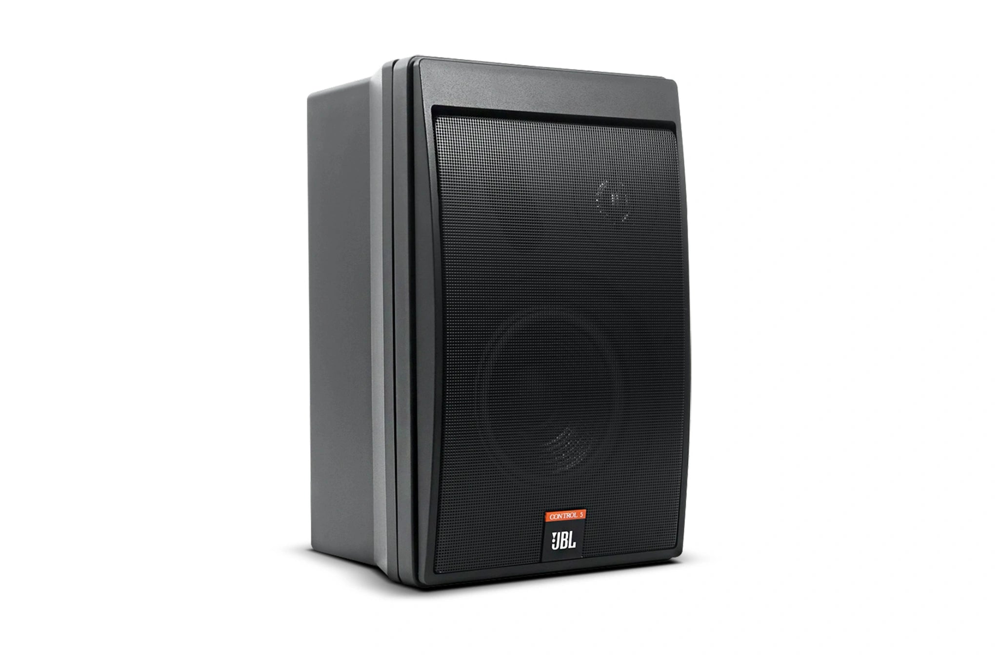 Front-facing JBL Control 5 Compact Control Monitor Loudspeaker showing compact monitor design