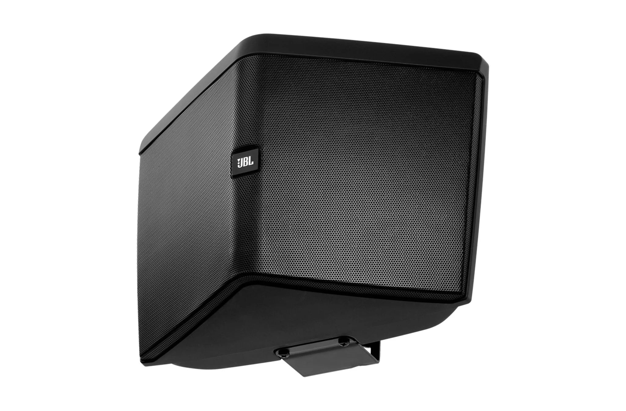 JBL Control HST Wide-Coverage Speaker front view showing CMMD LF driver and dual splayed tweeters