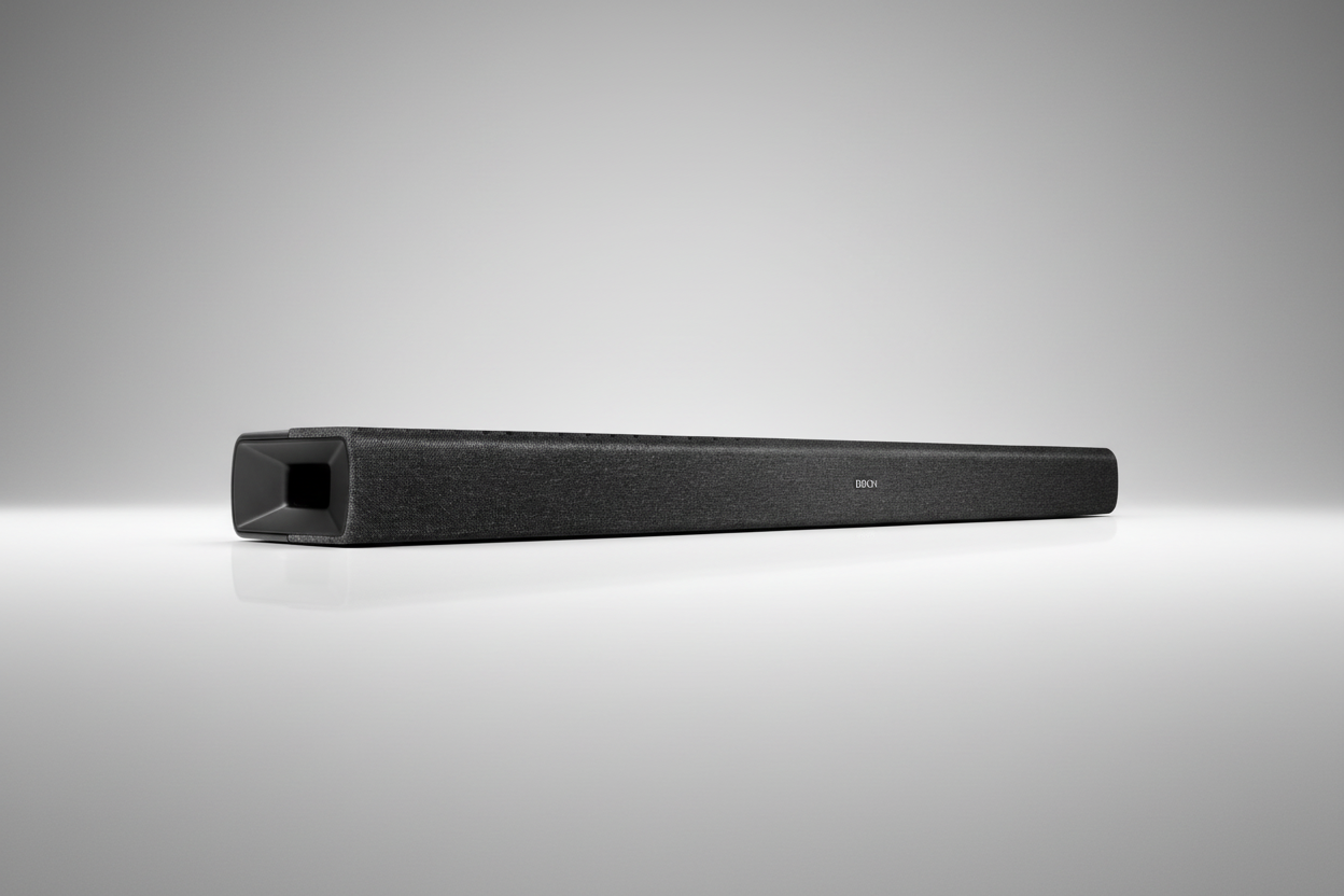 Denon DHT-S217 compact soundbar with Dolby Atmos support for immersive home theater audio