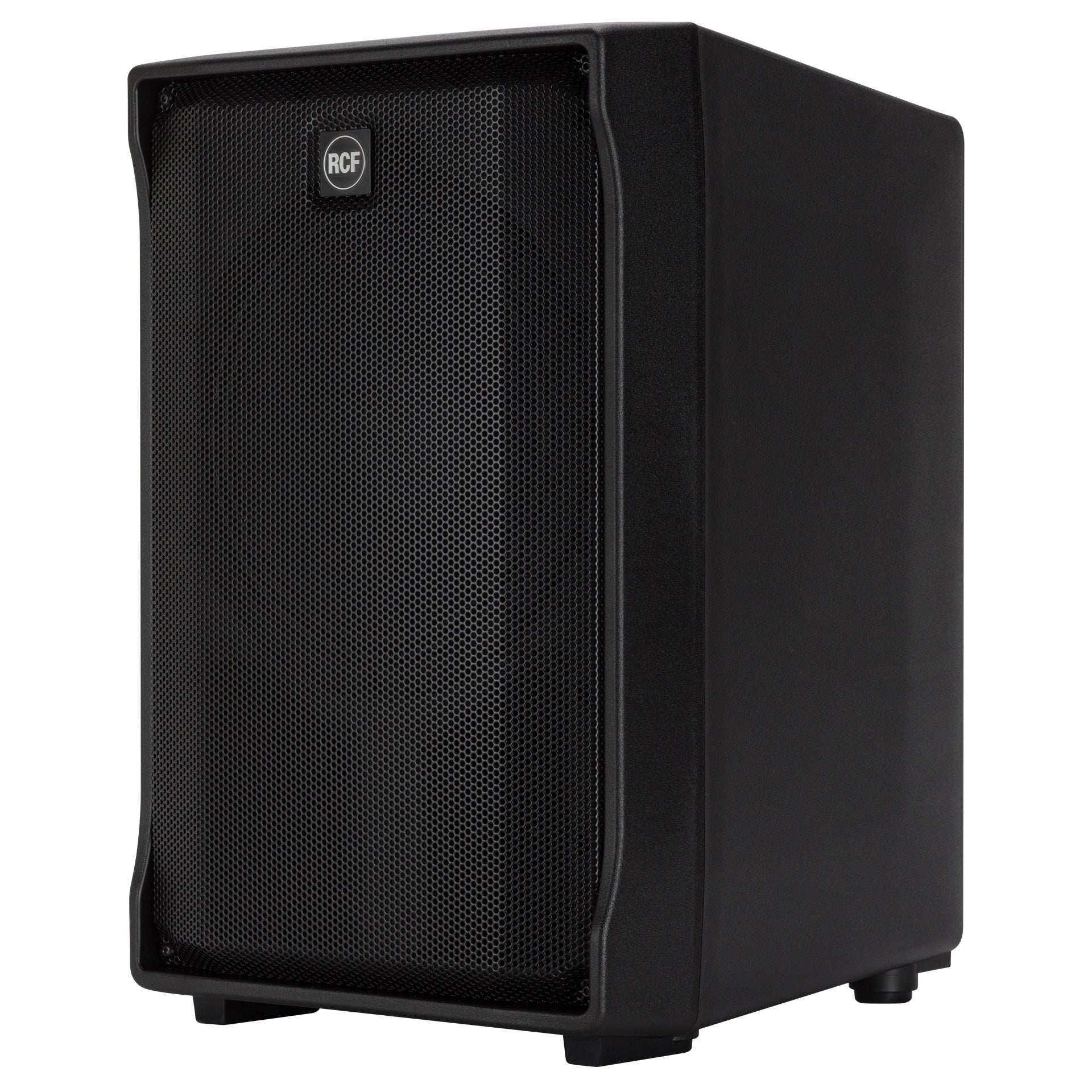 Left profile view of RCF EVOX J8 compact portable column speaker