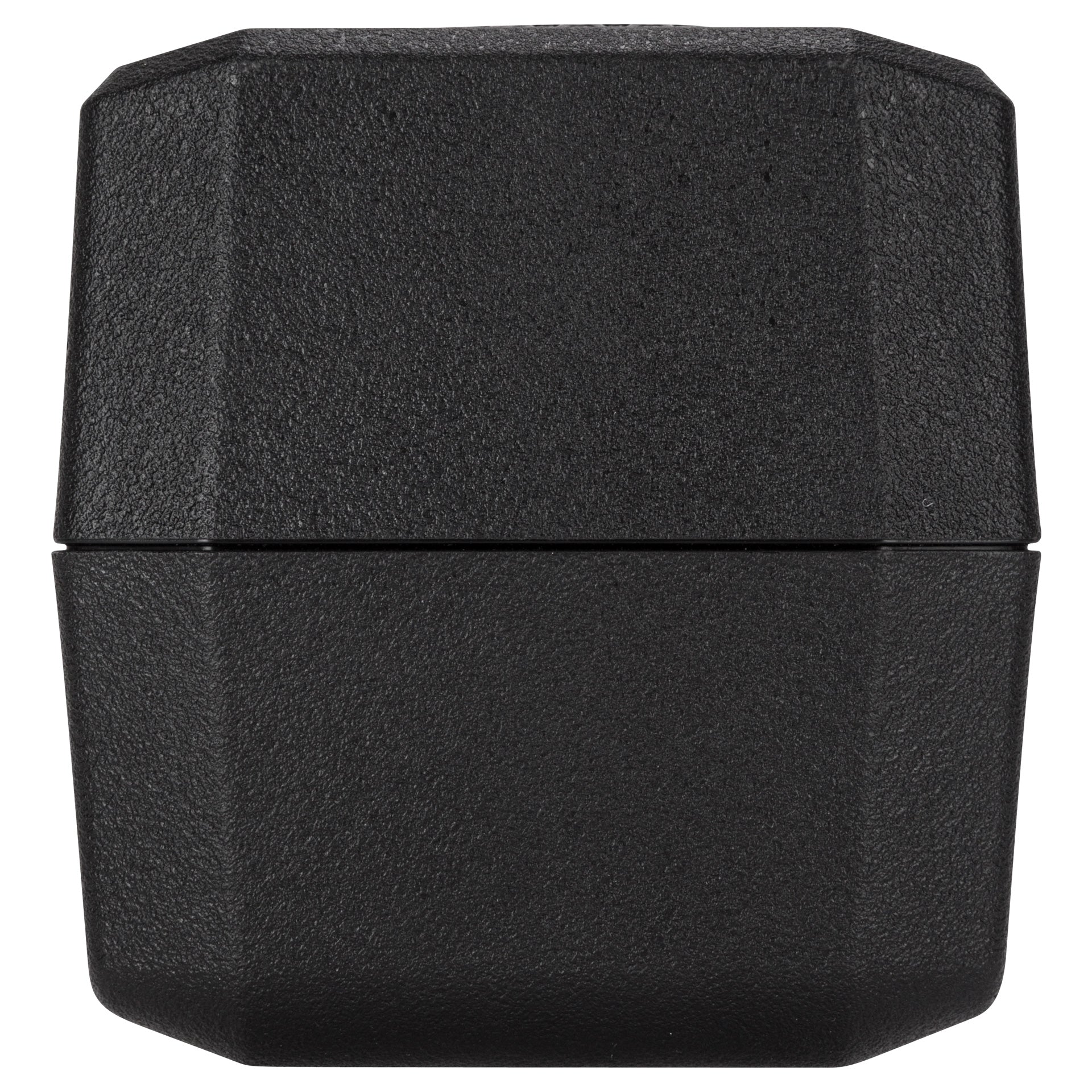 RCF EVOX J8 Black hexagonal object on a white background