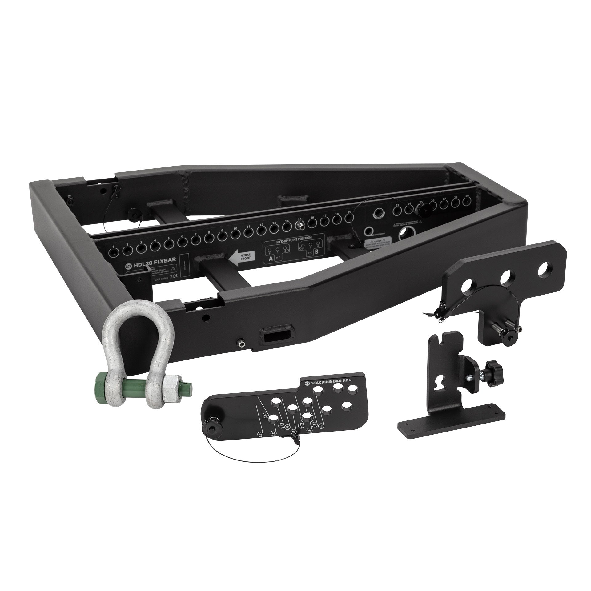 RCF FL-B HDL 28 rigging hardware front angle view