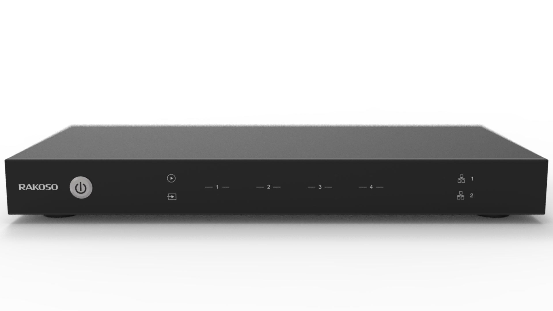 Arylic H400 4-zone multiroom streaming preamplifier, full front view showing display and controls