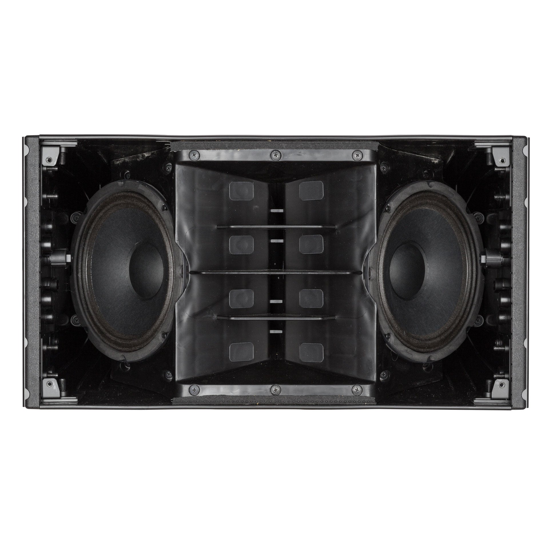 RCF HDL 10-A Active Line Array Module rear amplifier control panel close-up