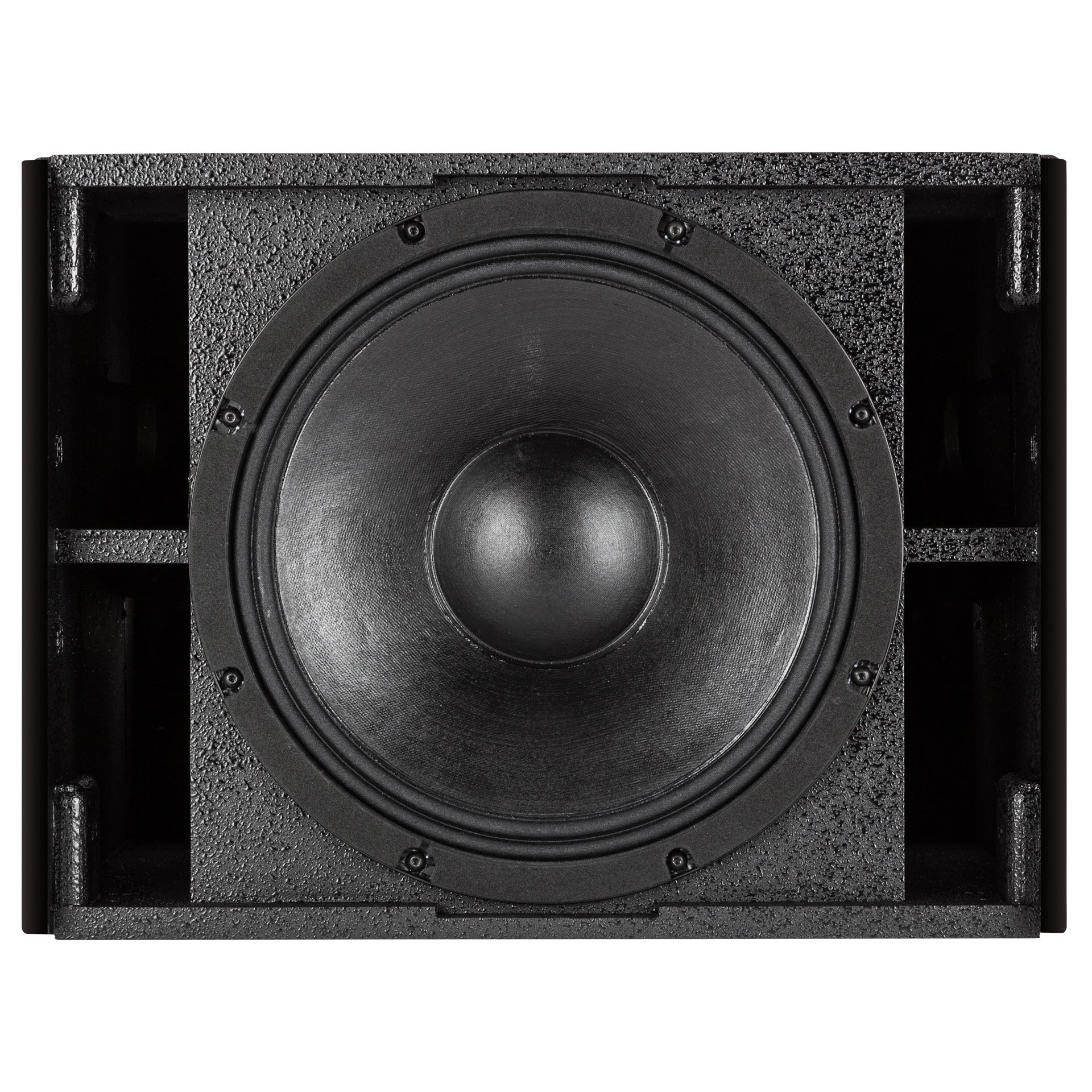 RCF HDL 12-AS Active Flyable High Power Subwoofer full front grille and driver detail