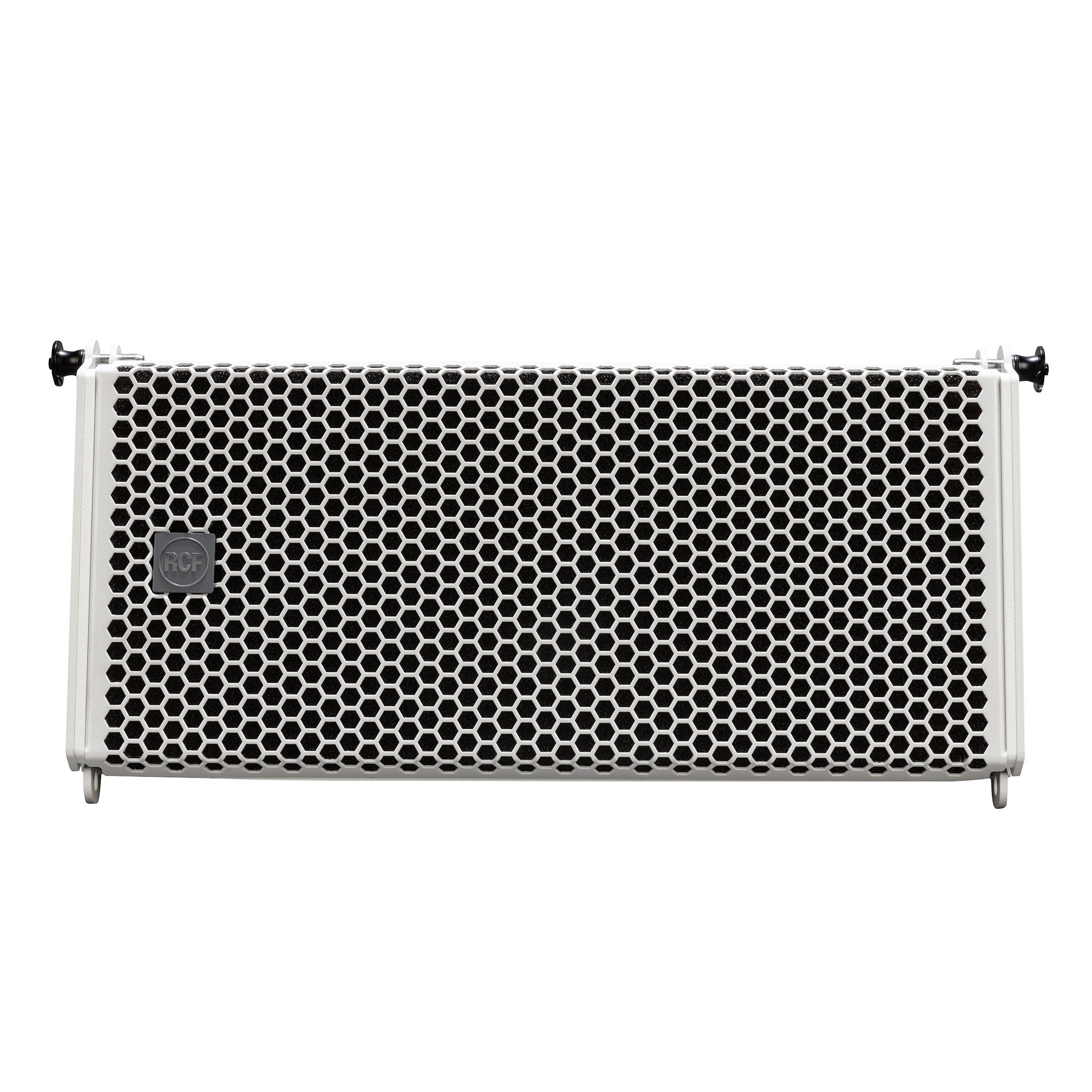 RCF HDL 26-A Active Two-Way Line Array Module full front grille and driver array detail
