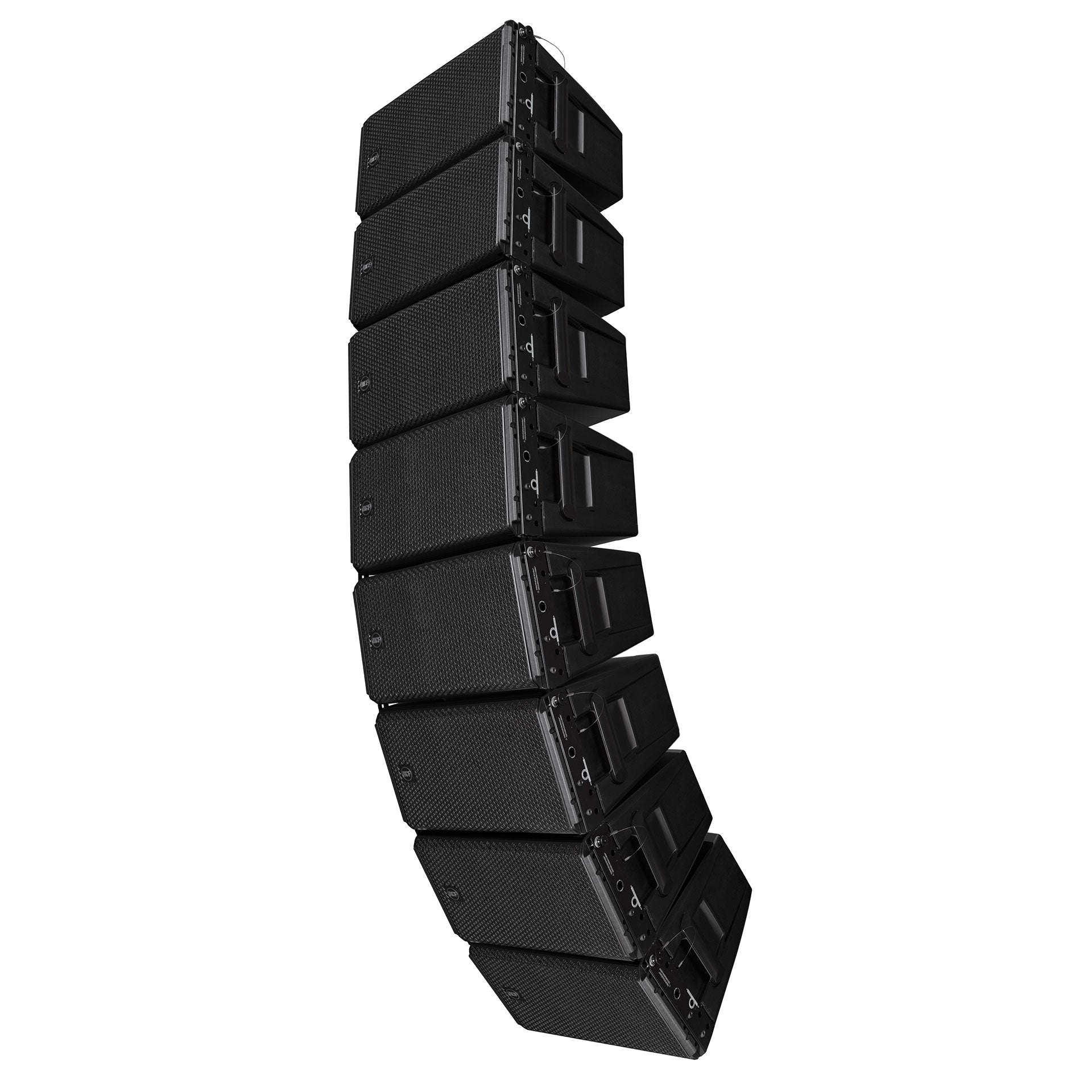 RCF HDL 28-A Active Two-Way Line Array Module array fittings close-up