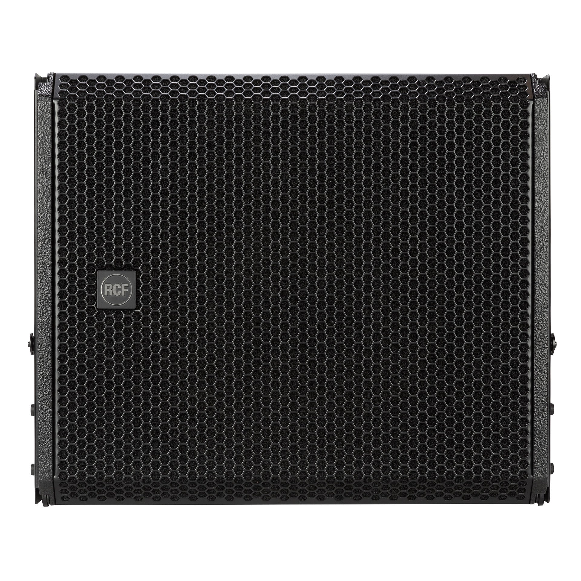 RCF HDL 36-AS Active Flyable Subwoofer Module front view showing 15-inch woofer