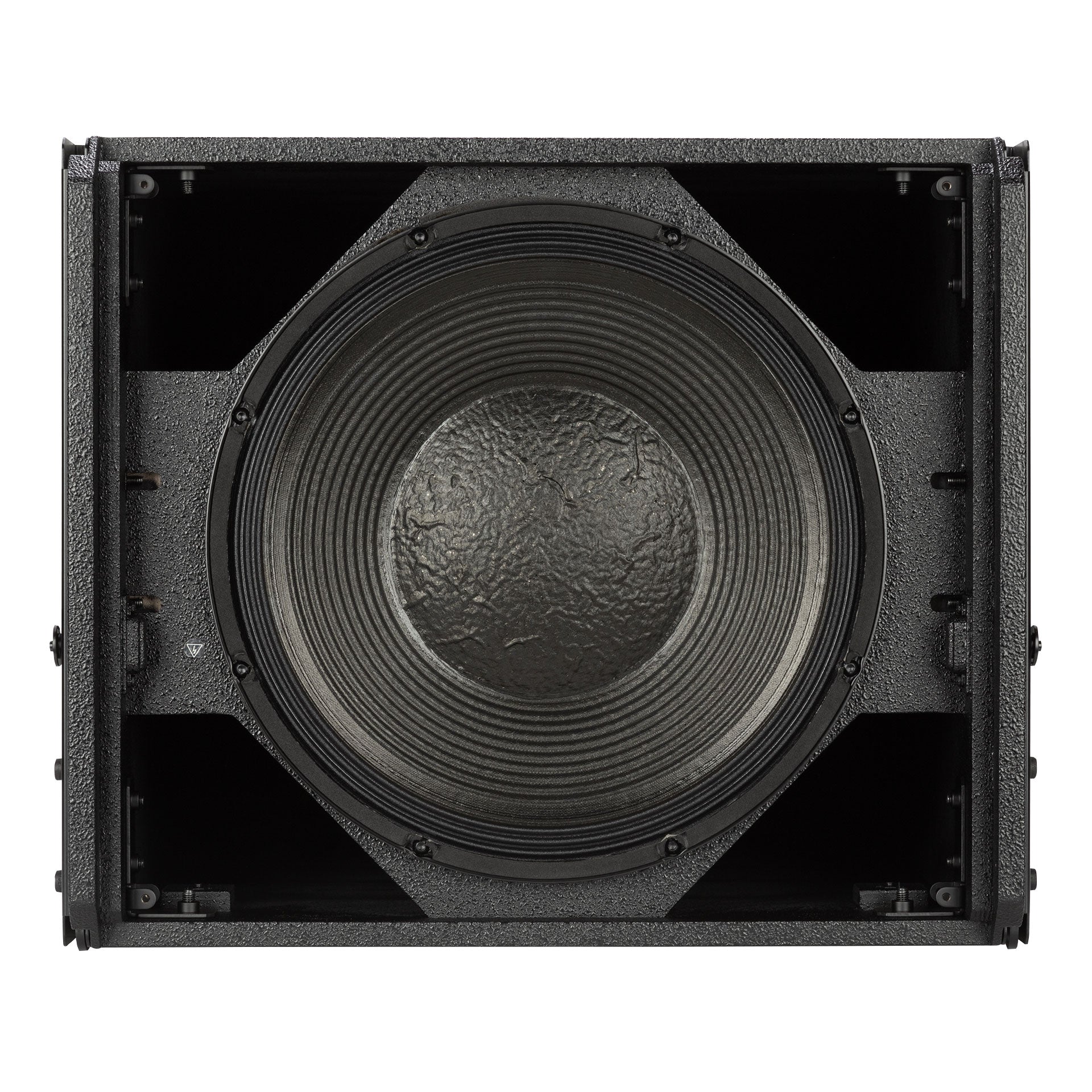 RCF HDL 36-AS Active Flyable Subwoofer Module rear amplifier control panel close-up