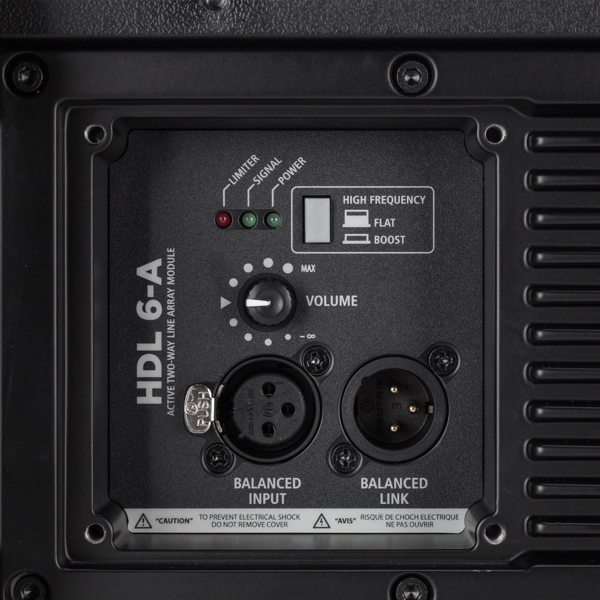 RCF HDL 6-A Line Array Module - Flown Installation with Fly Bar