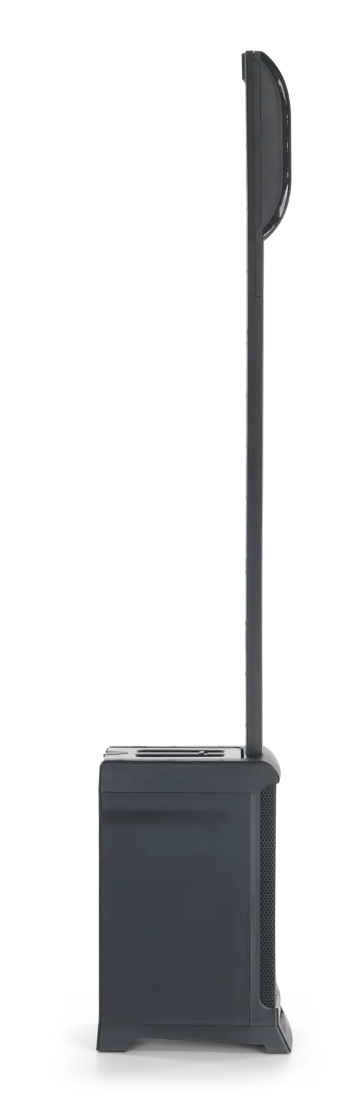 JBL IRX ONE All-in-One Column PA right side view showing base and column profile