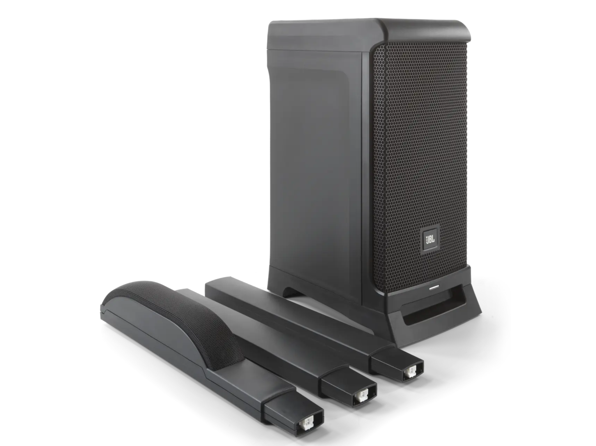 JBL Pro IRXOne Front Angle Left Array Disassembled Image in white background
