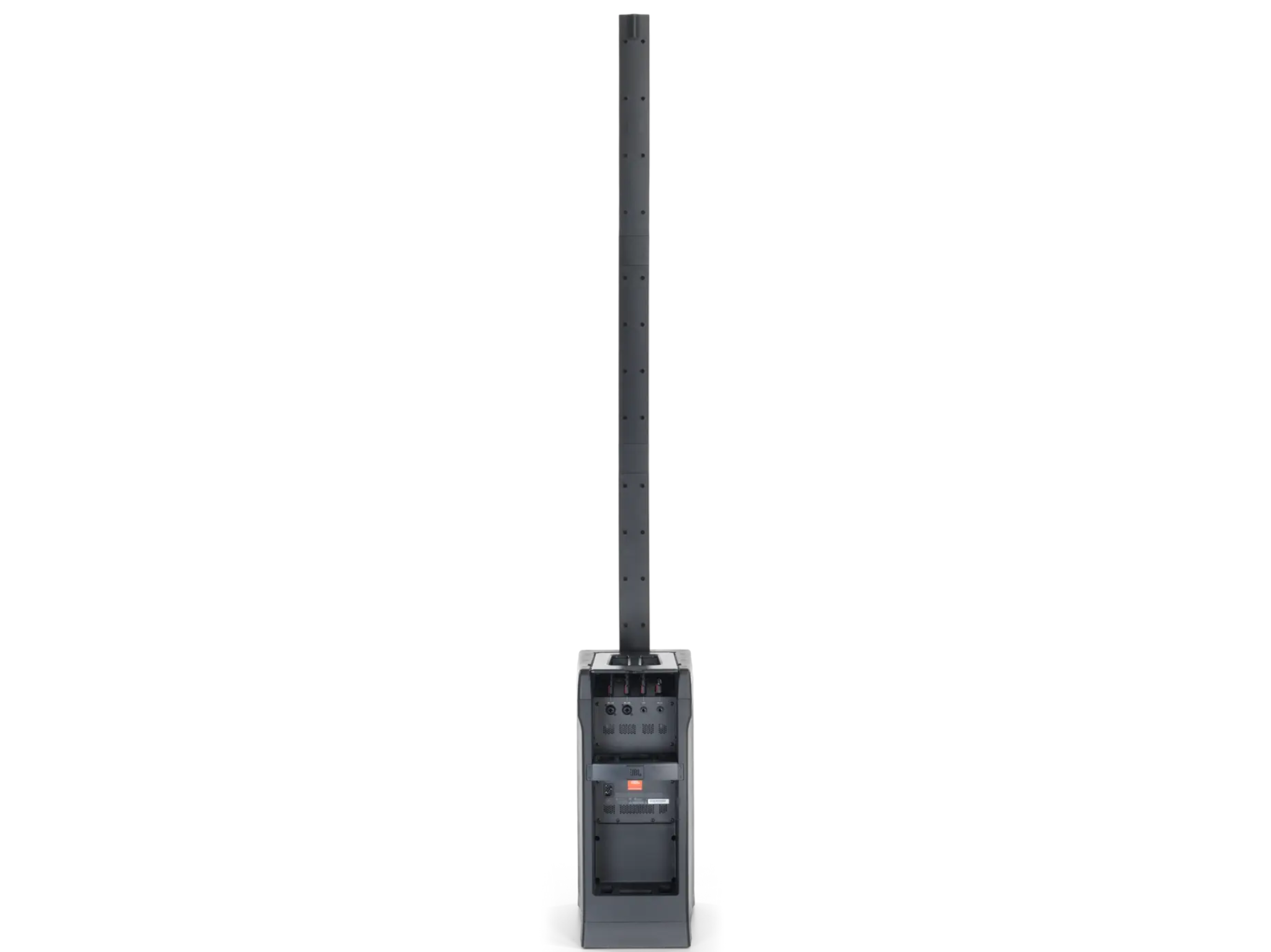 JBL Pro IRXOne Rear Straight view in white background.
