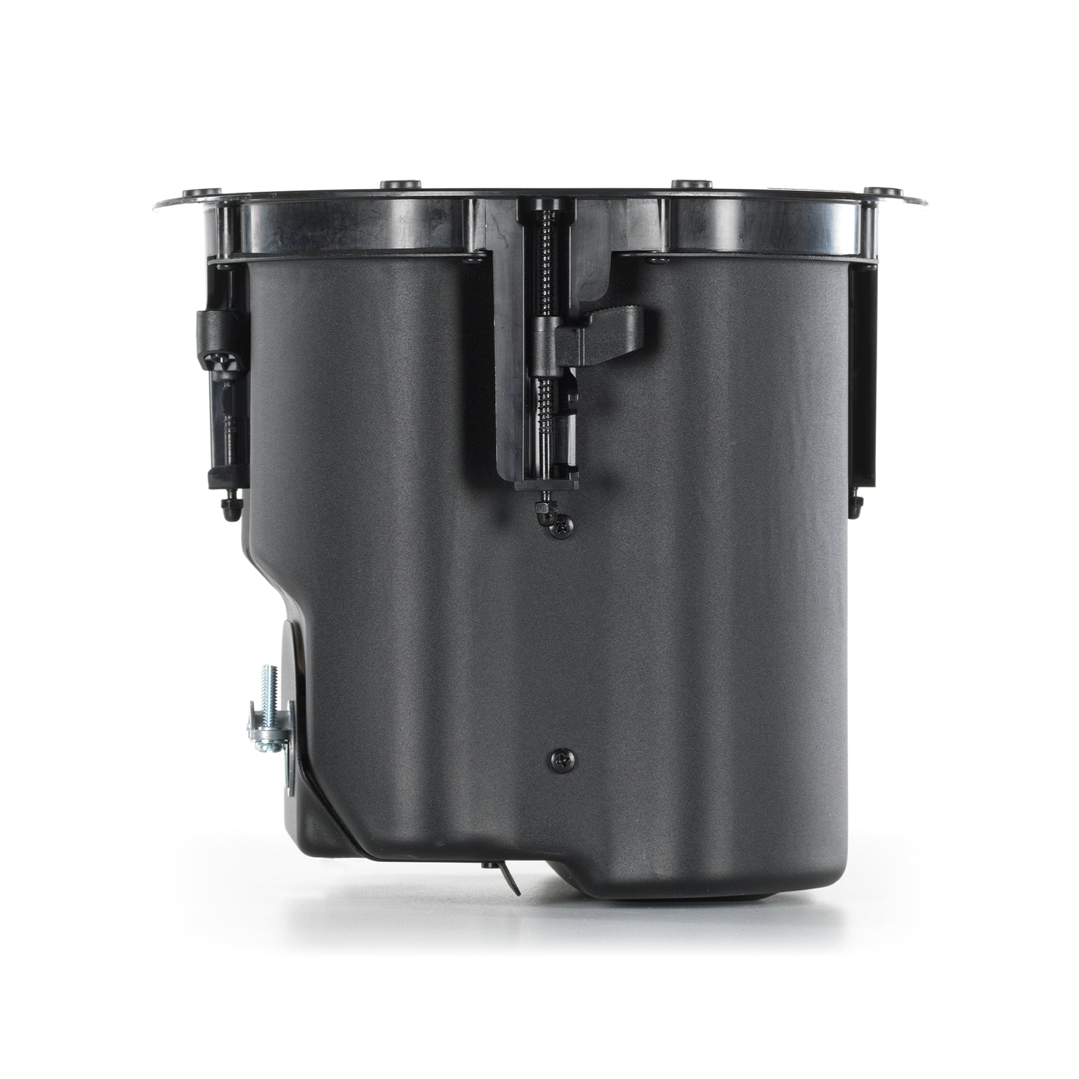 Rear-facing JBL Control 416C/T 6.5" Two-Way Coaxial Ceiling Loudspeaker wiring compartment