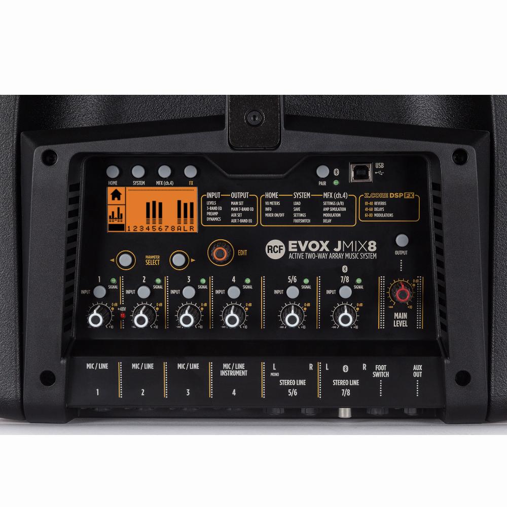 RCA EVOX JMIX8 audio mixer on a white background