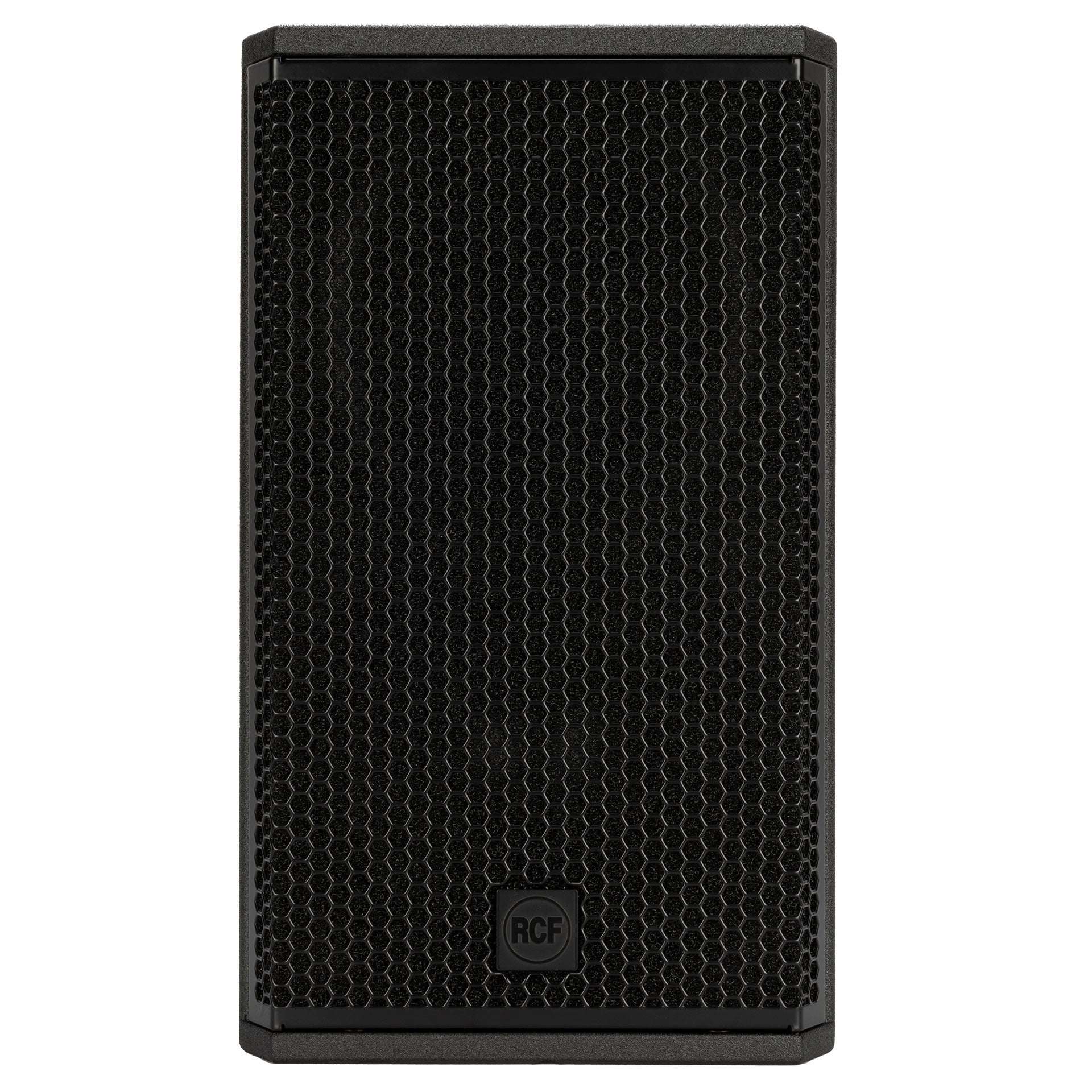 RCF KX 10-A High-Performance 2-Way Point-Source Active Speaker front view showing 10-inch woofer and compression driver